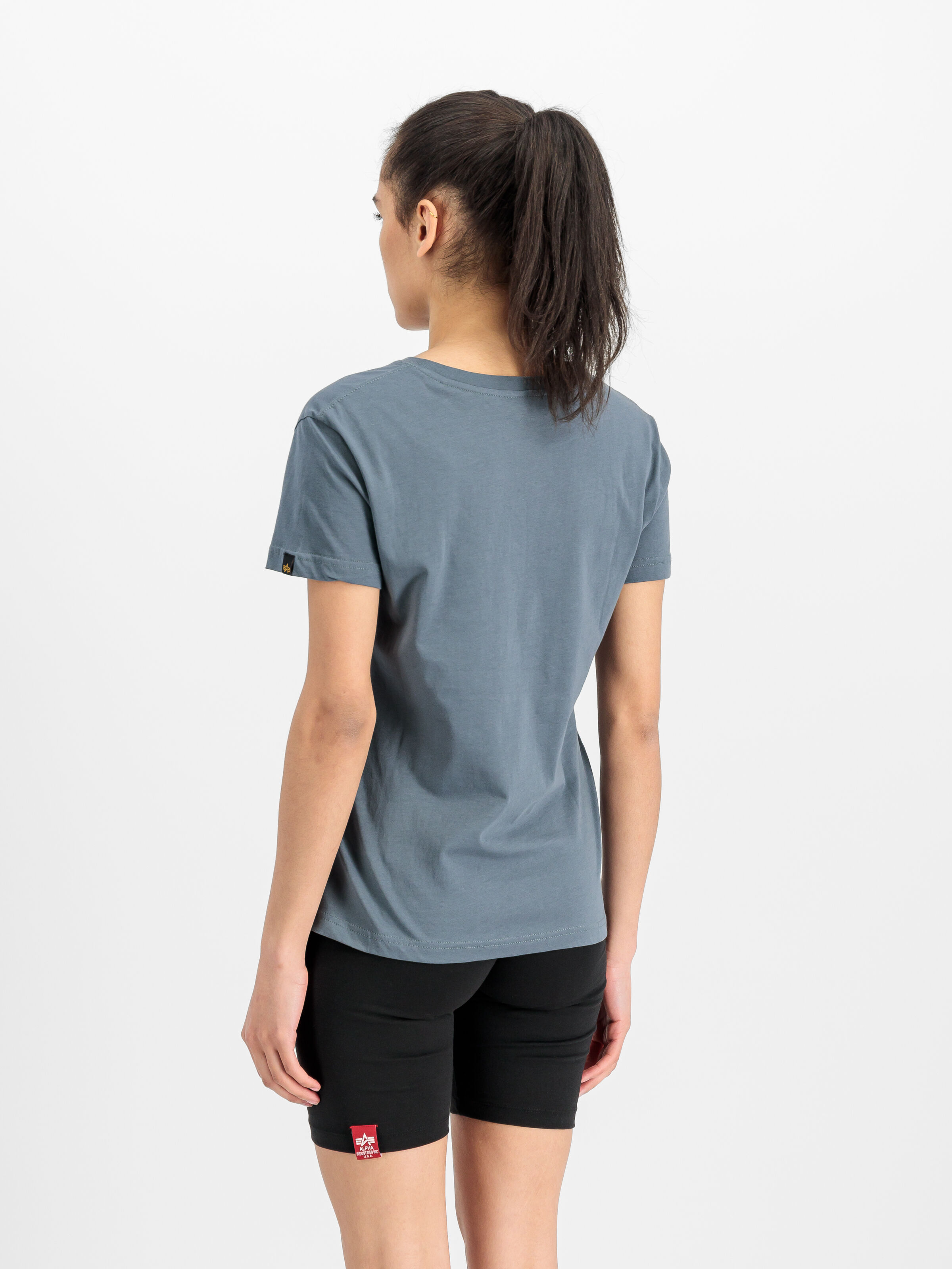 Basic Small Logo T-Shirt Women denim blue 196054_439_2_model_00003_160027