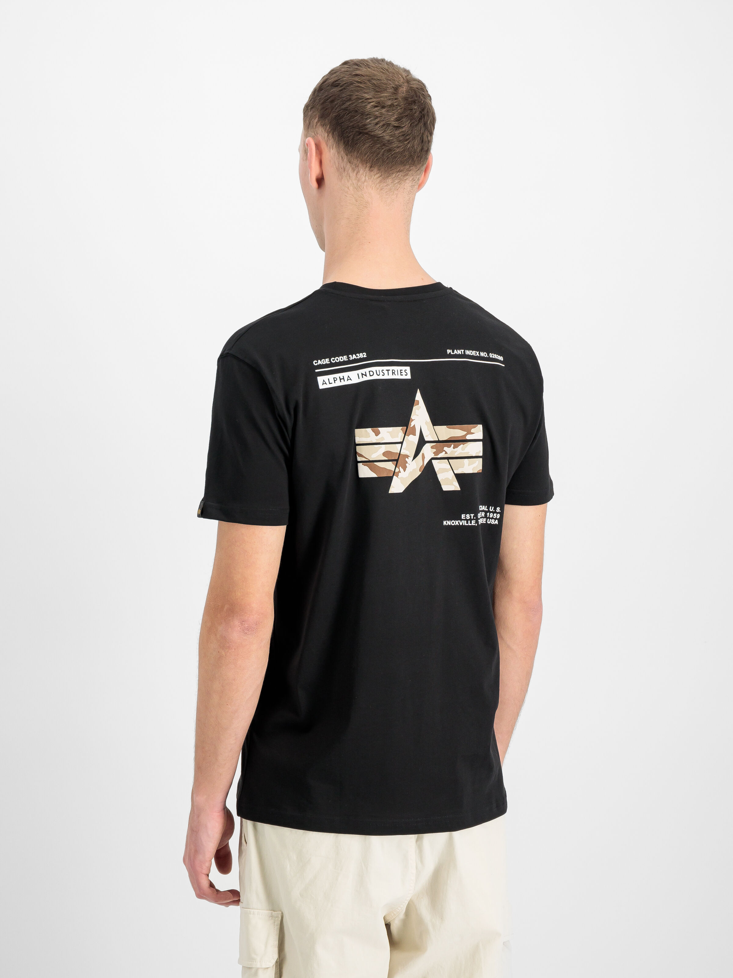 Camo Label Backprint T-Shirt black/dessert camo 258504_775_2_model_00003_219823