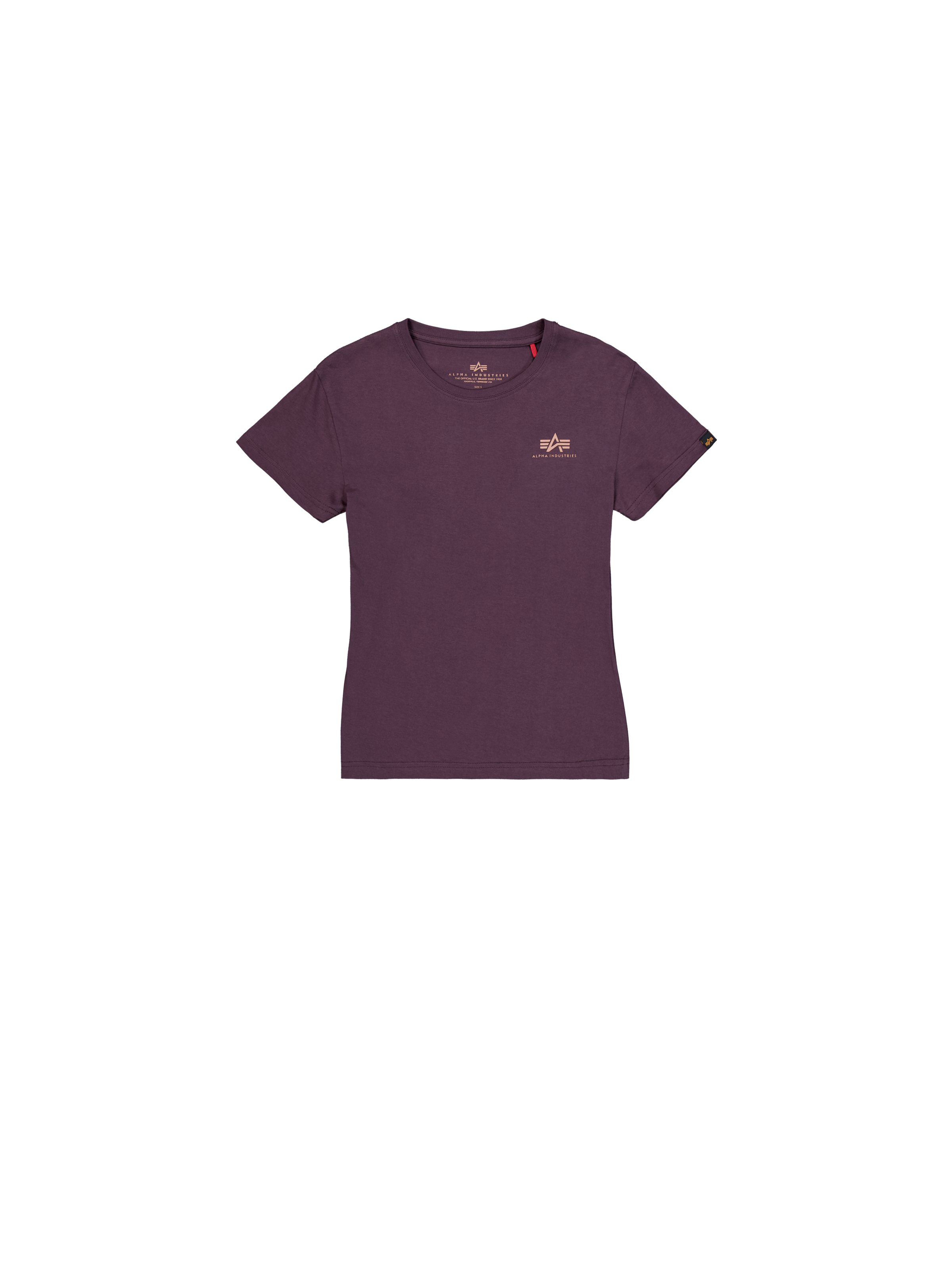 Basic Small Logo T-Shirt Women Plum 196054_719_1_flatlay_00001_96986.png
