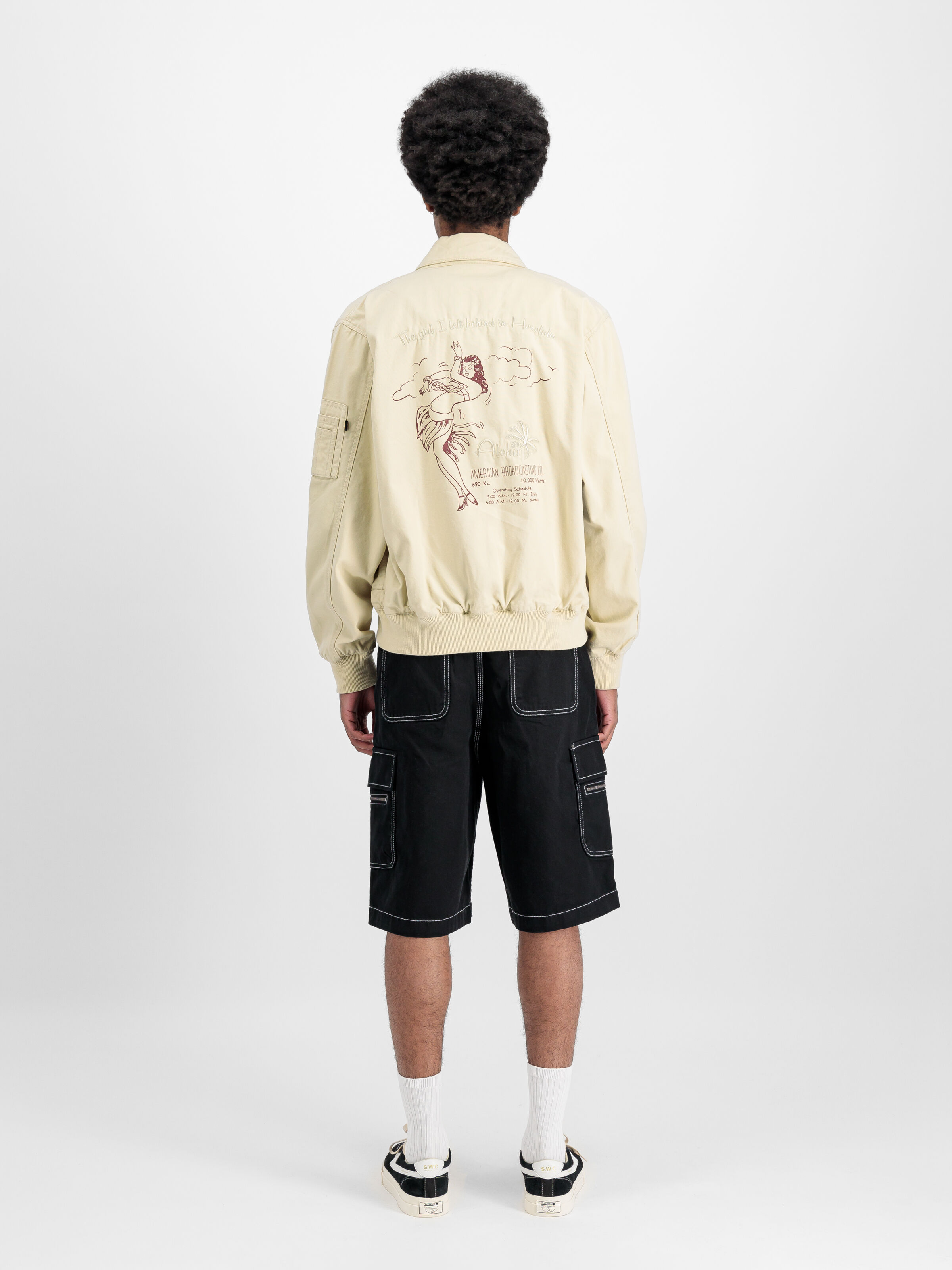 CWU-45 Canvas Honolulu Light Bomber Jacket vintage white 156126_300_2_model_00002_144480