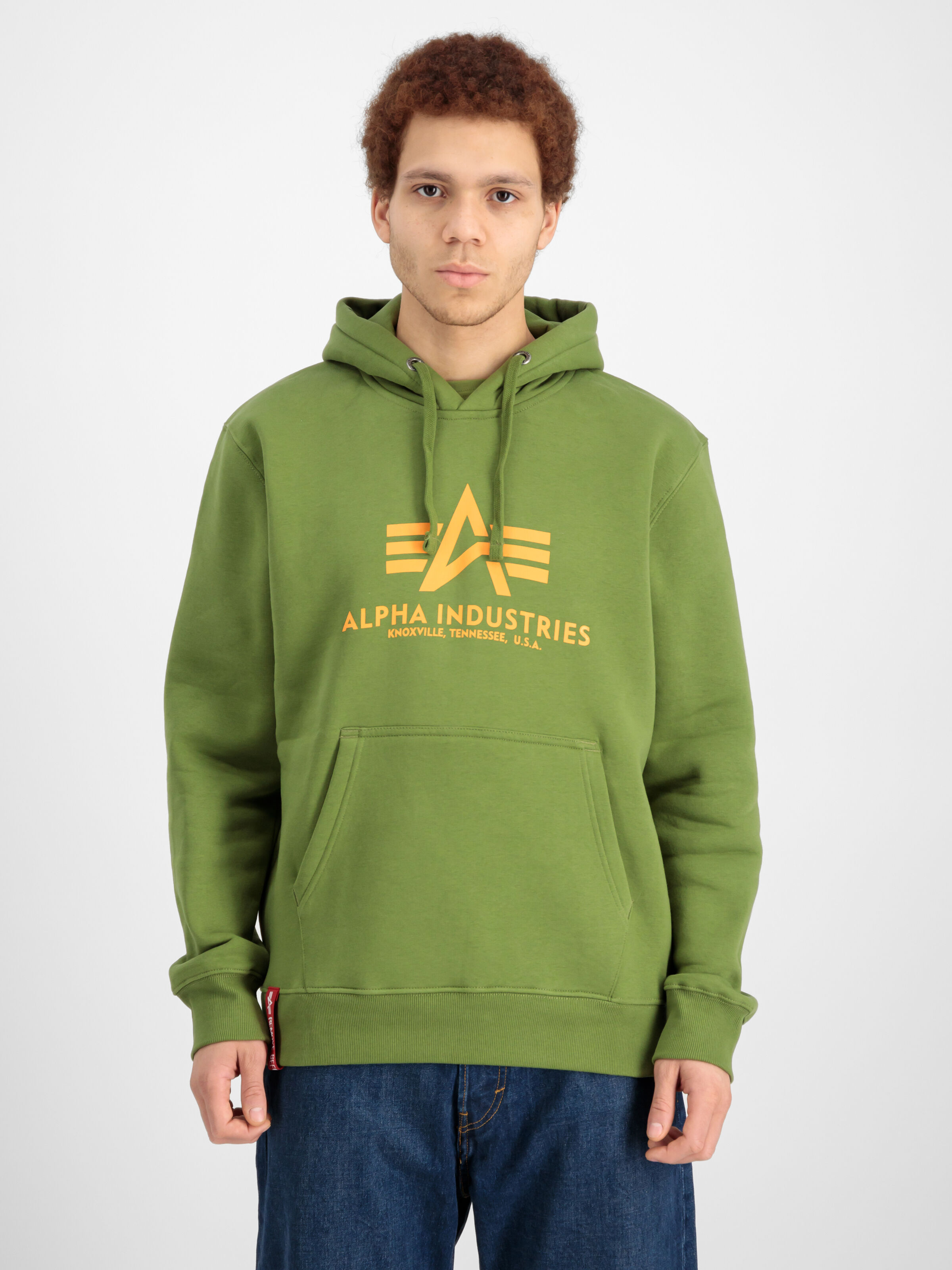 Basic Big Logo Hoodie moss green 178312_714_00006_182670