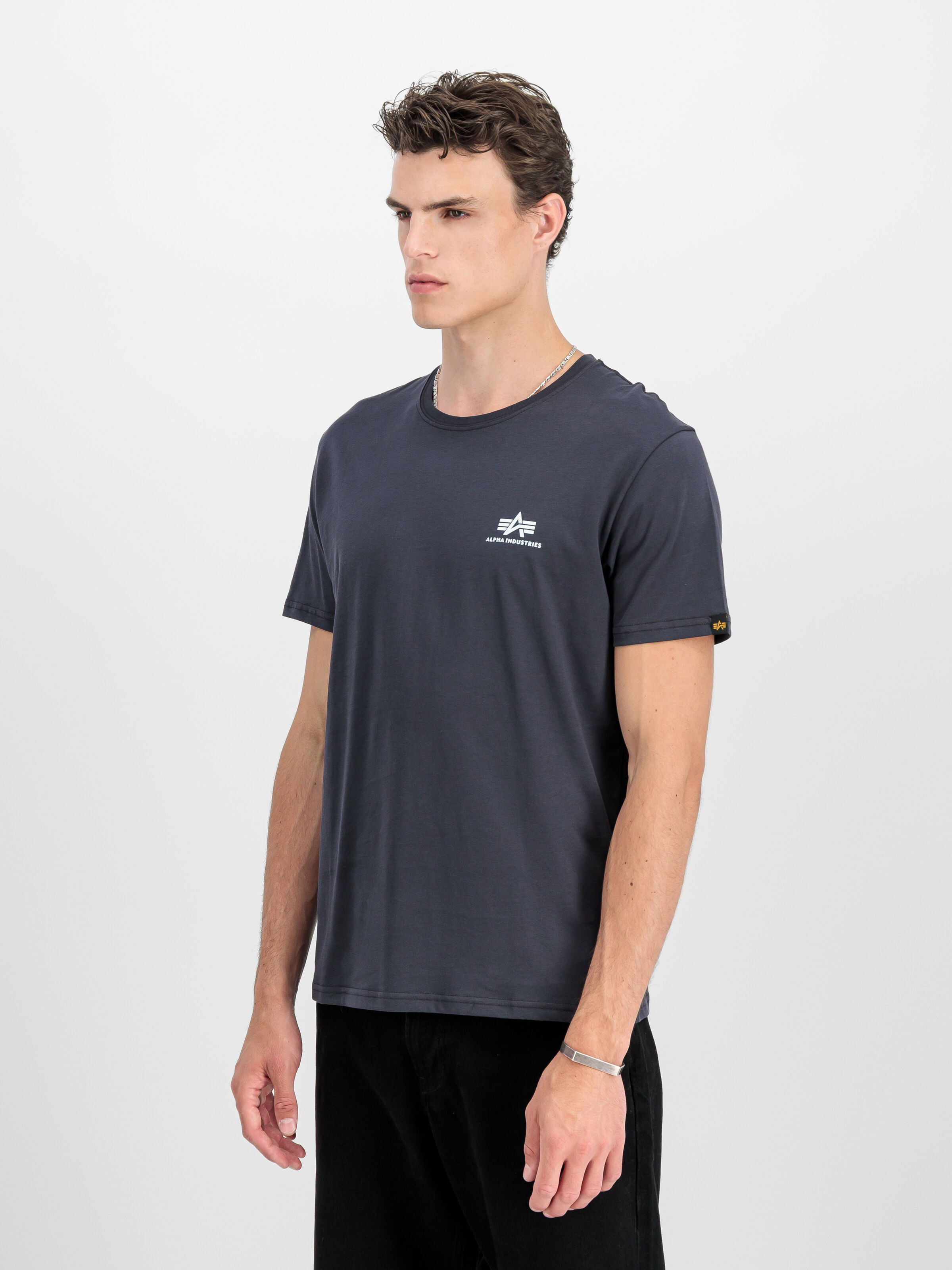 Basic Small Logo T-Shirt navy 188505_02_2_model_00002_189512
