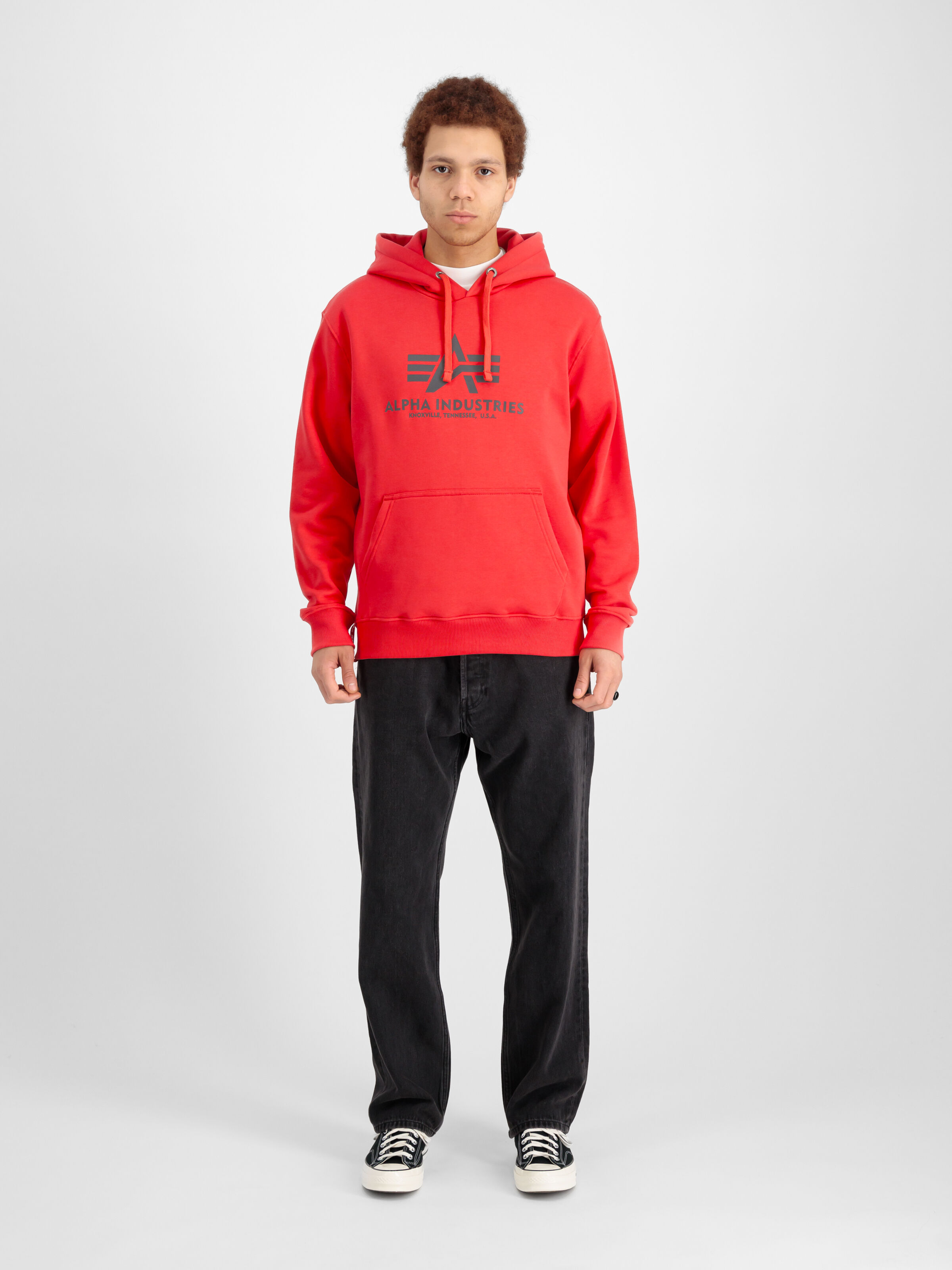 Basic Big Logo Hoodie radiant red 178312_711_2_model_00001_169405
