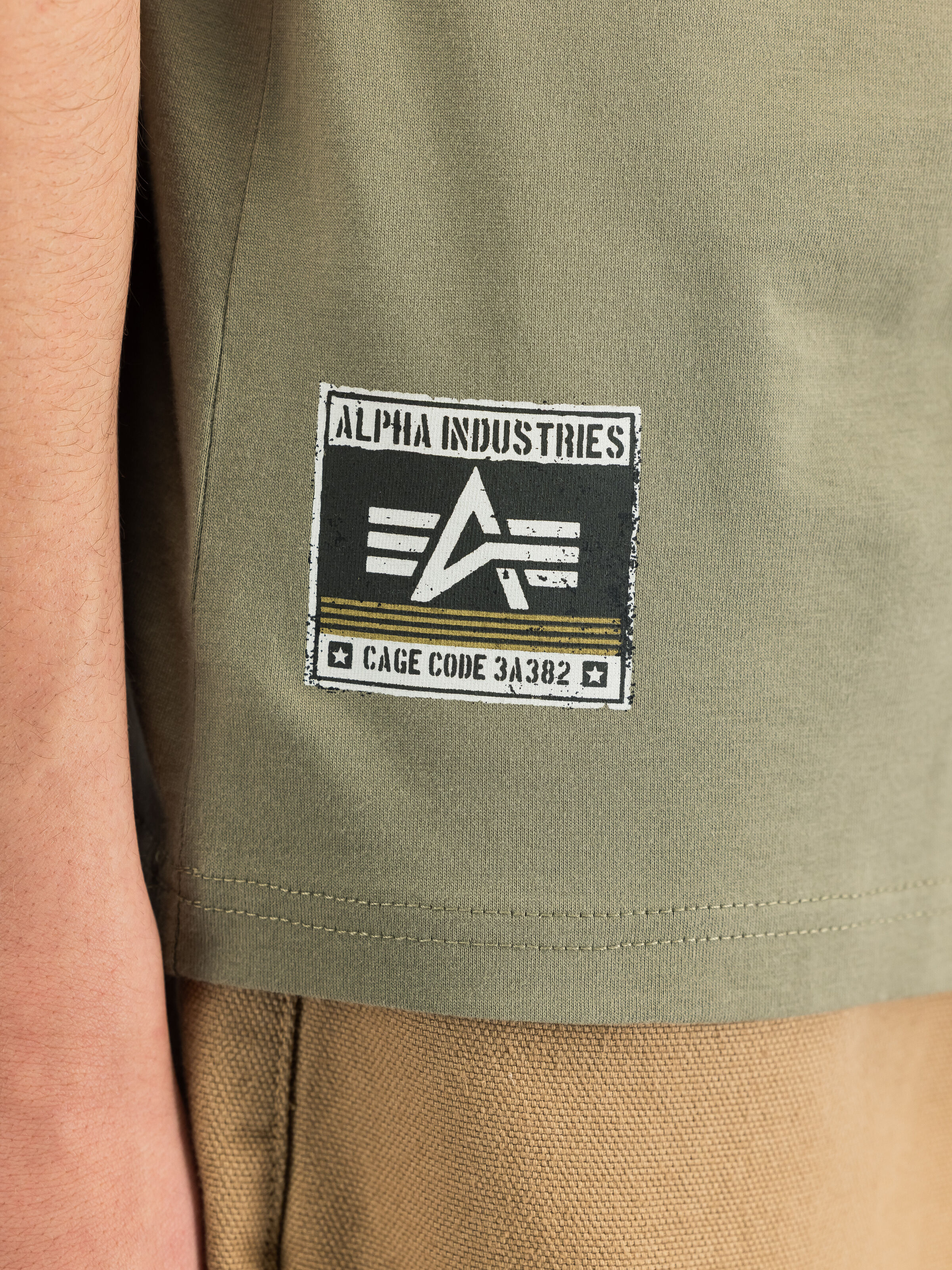 Backprint Vintage Panel T-Shirt olive 268513_11_3_detail_00002_228105