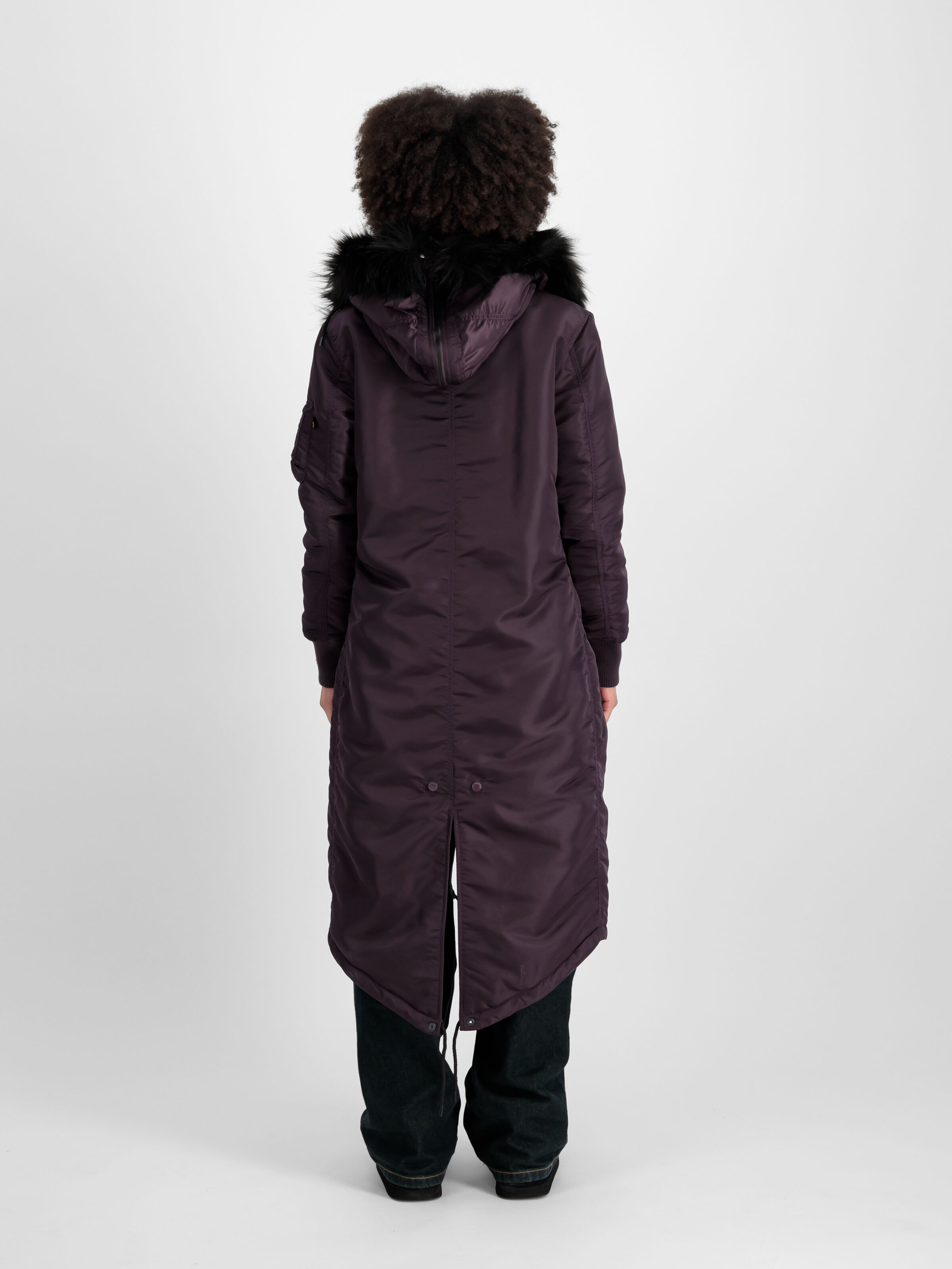 Long Fishtail Field Jacket Women Plum 198013_719_2_model_00002_96837
