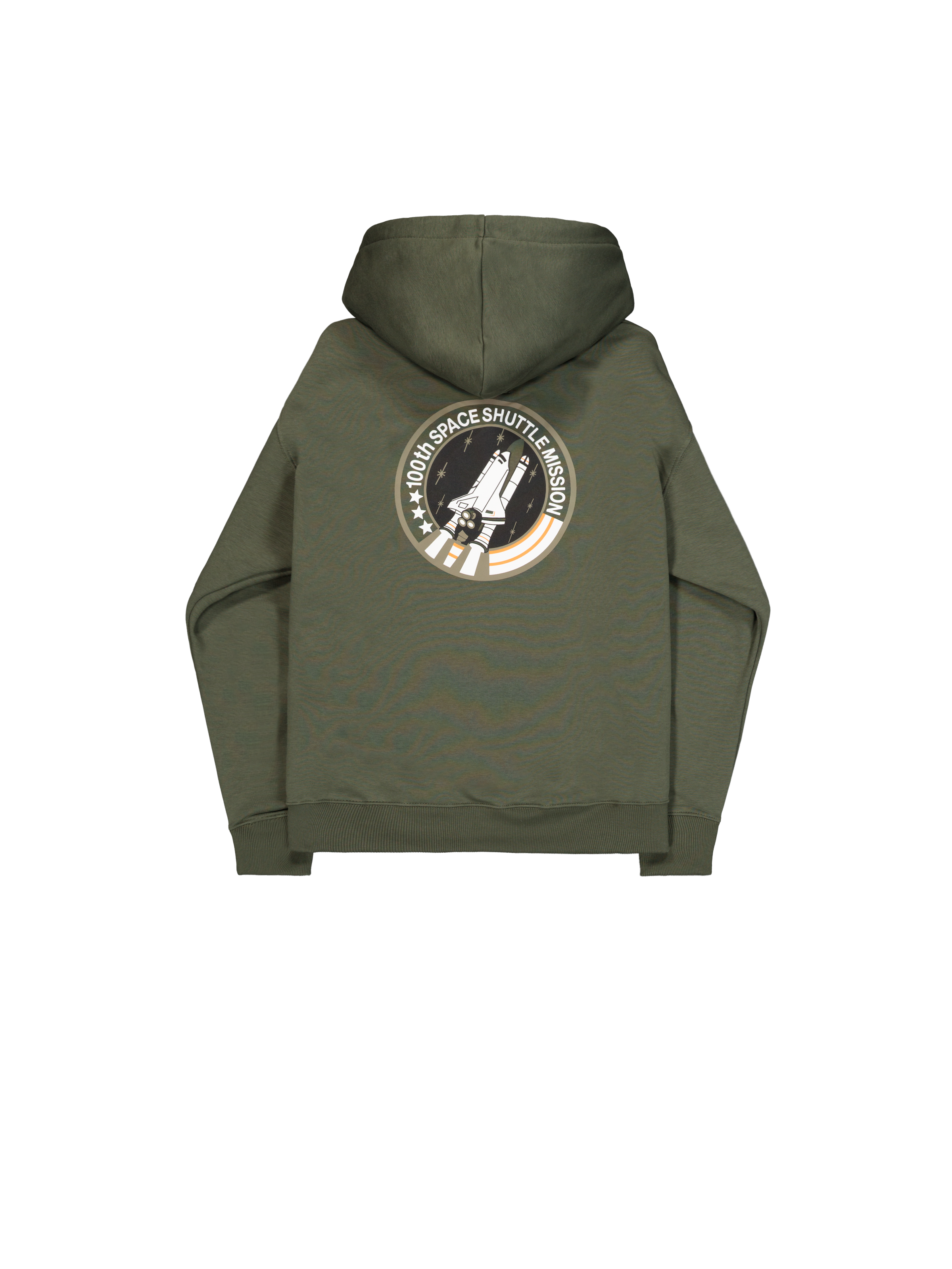 Space Shuttle Hoodie dark olive 178317_142_1_flatlay_00002_186740