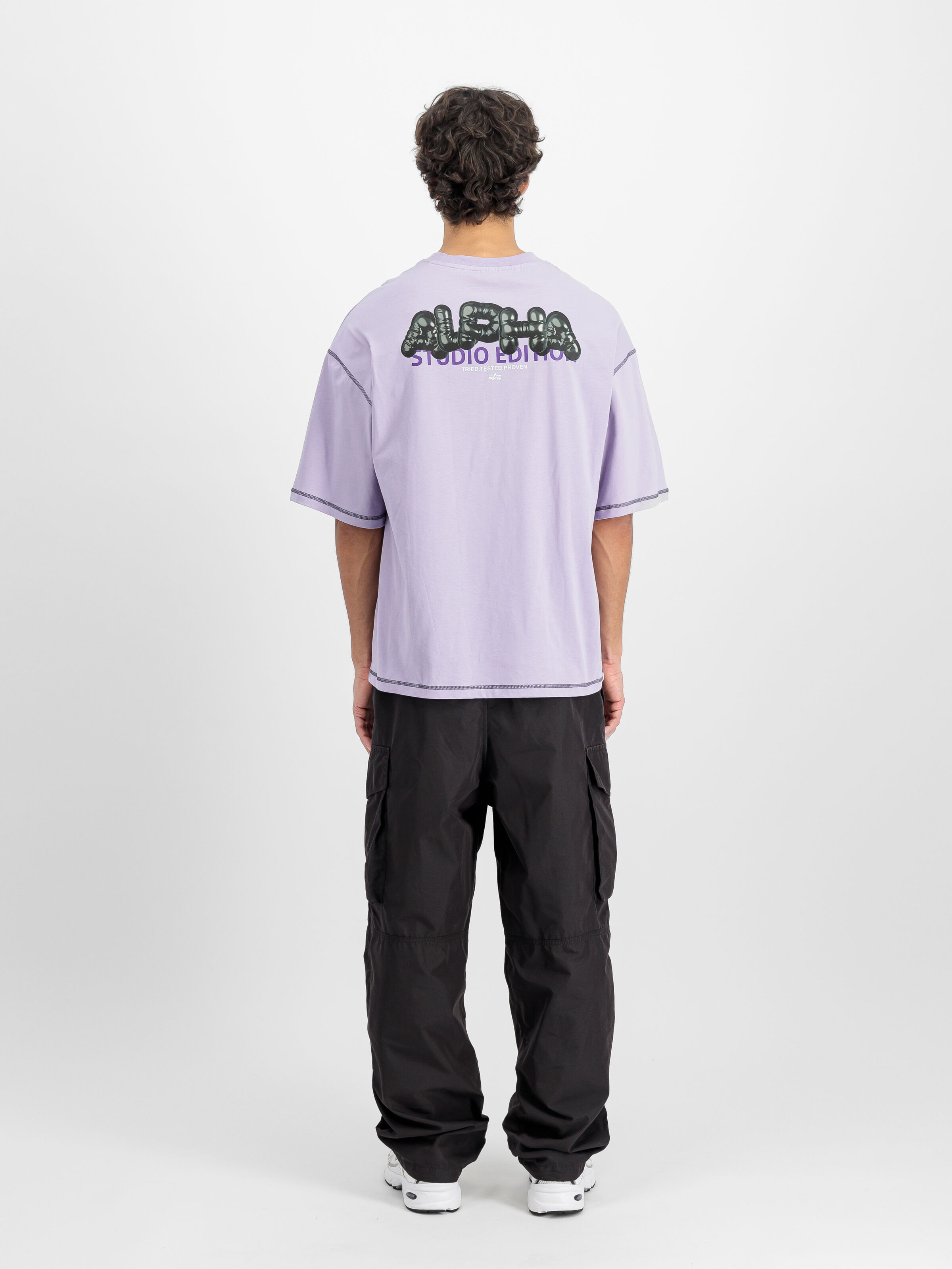 Studio Bubble Backprint T-Shirt pale violet 156555_664_2_model_00002_138821