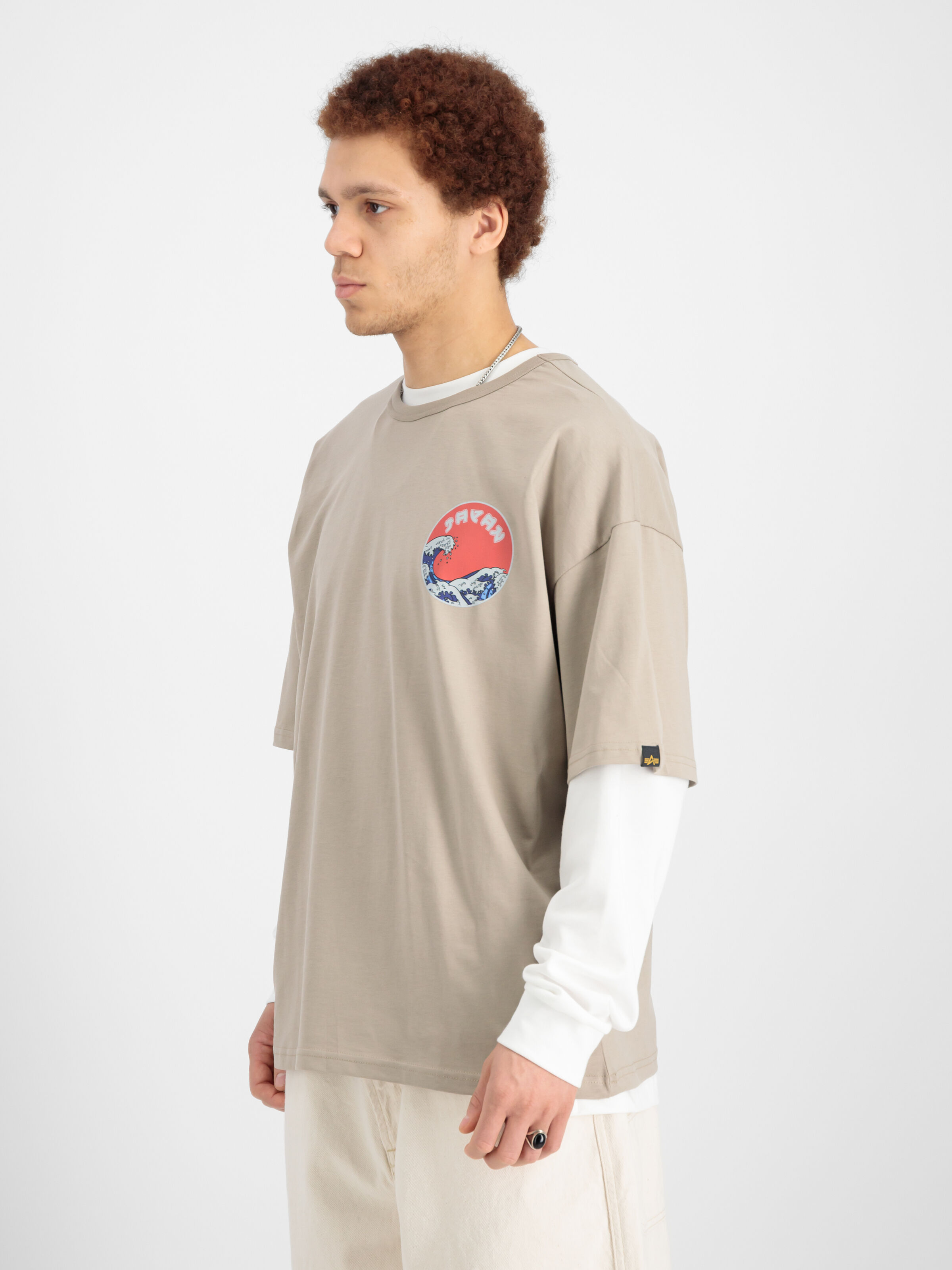 Japan Wave Warrior T-Shirt vintage sand 146513_679_00009_217186