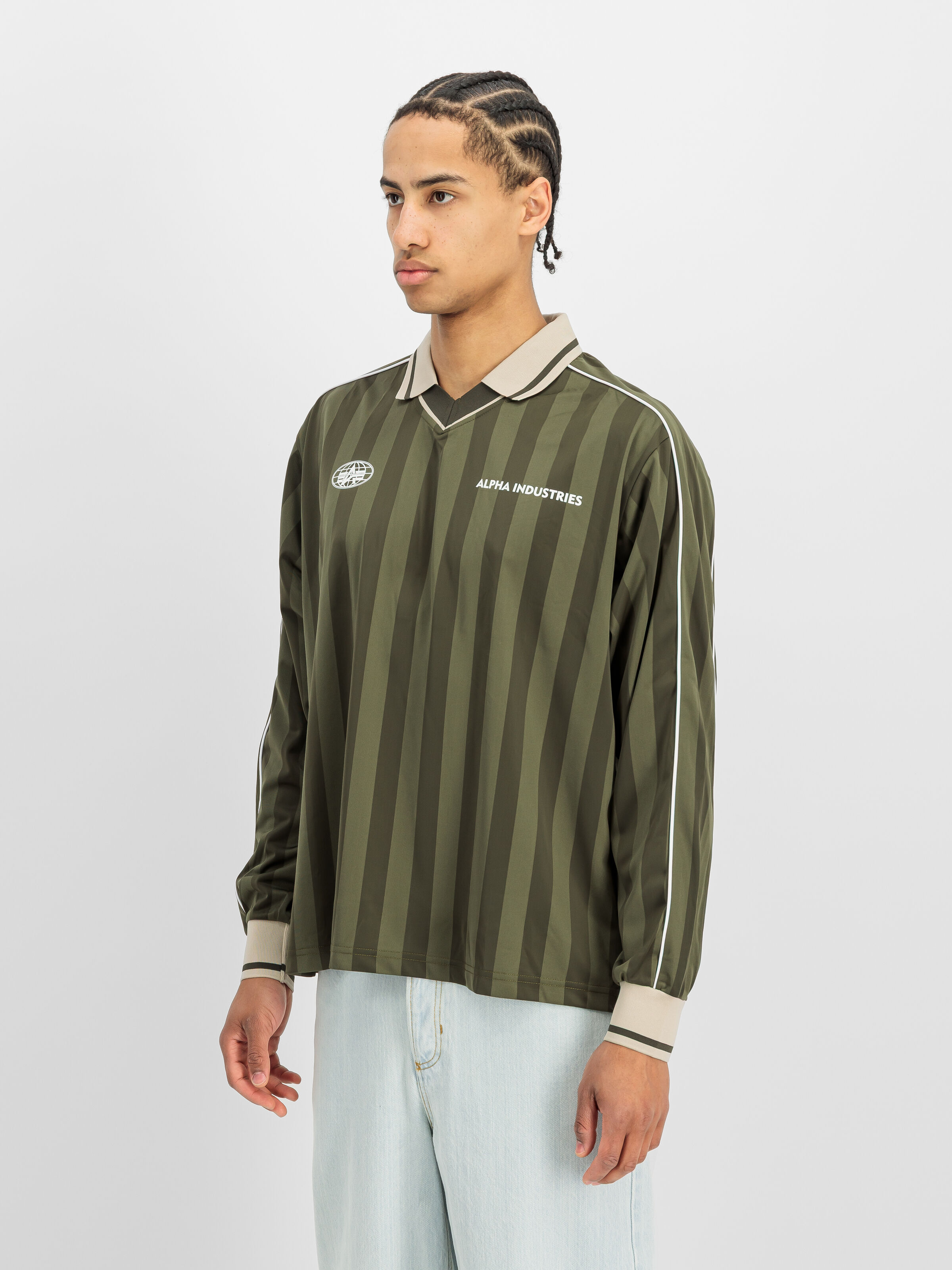Track Tricot Polo Longsleeve dark olive 268600_142_2_model_00002_235041