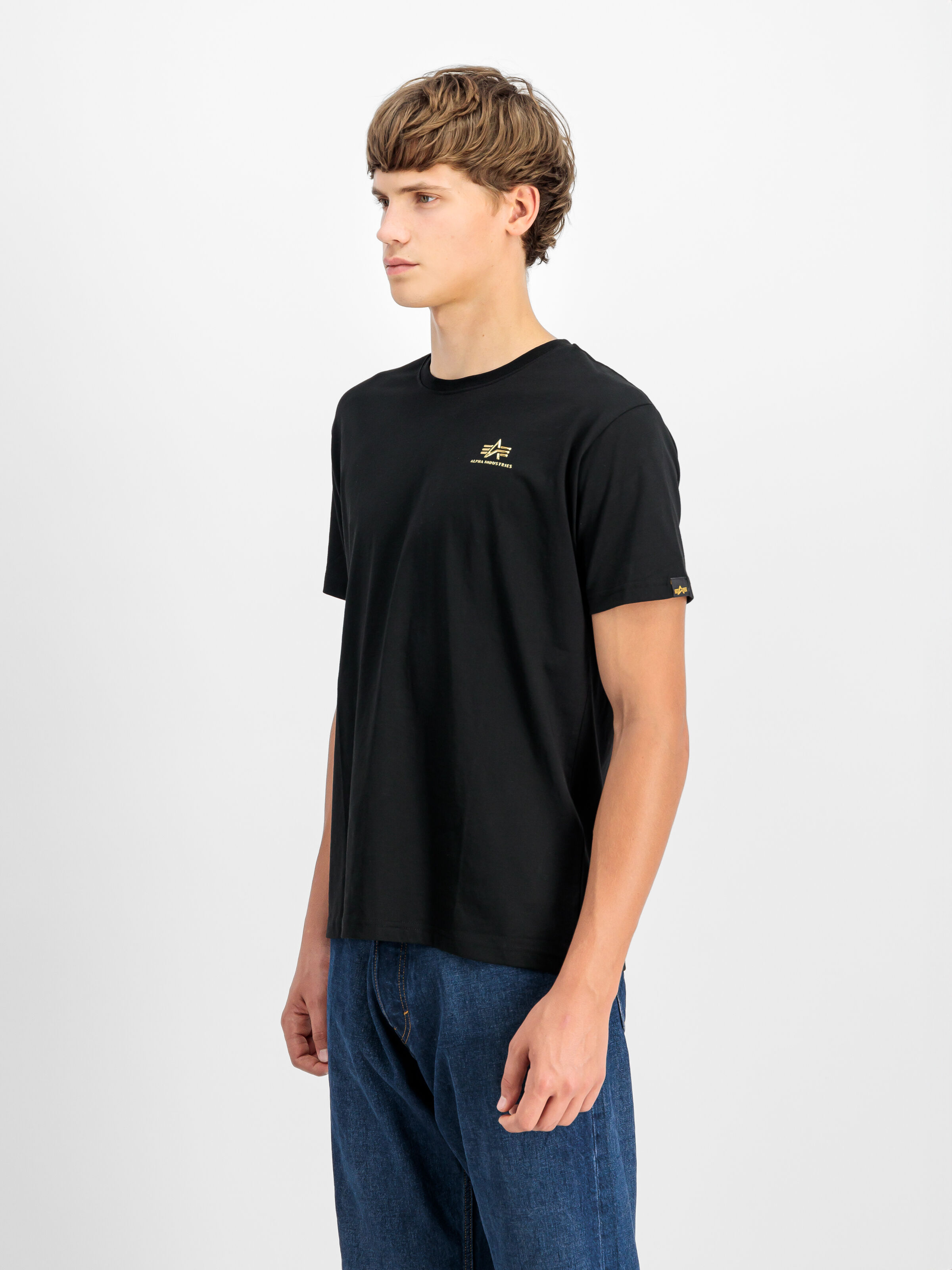 Basic Small Logo TPU T-Shirt black/shiny gold 148526_533_2_model_00003_107082