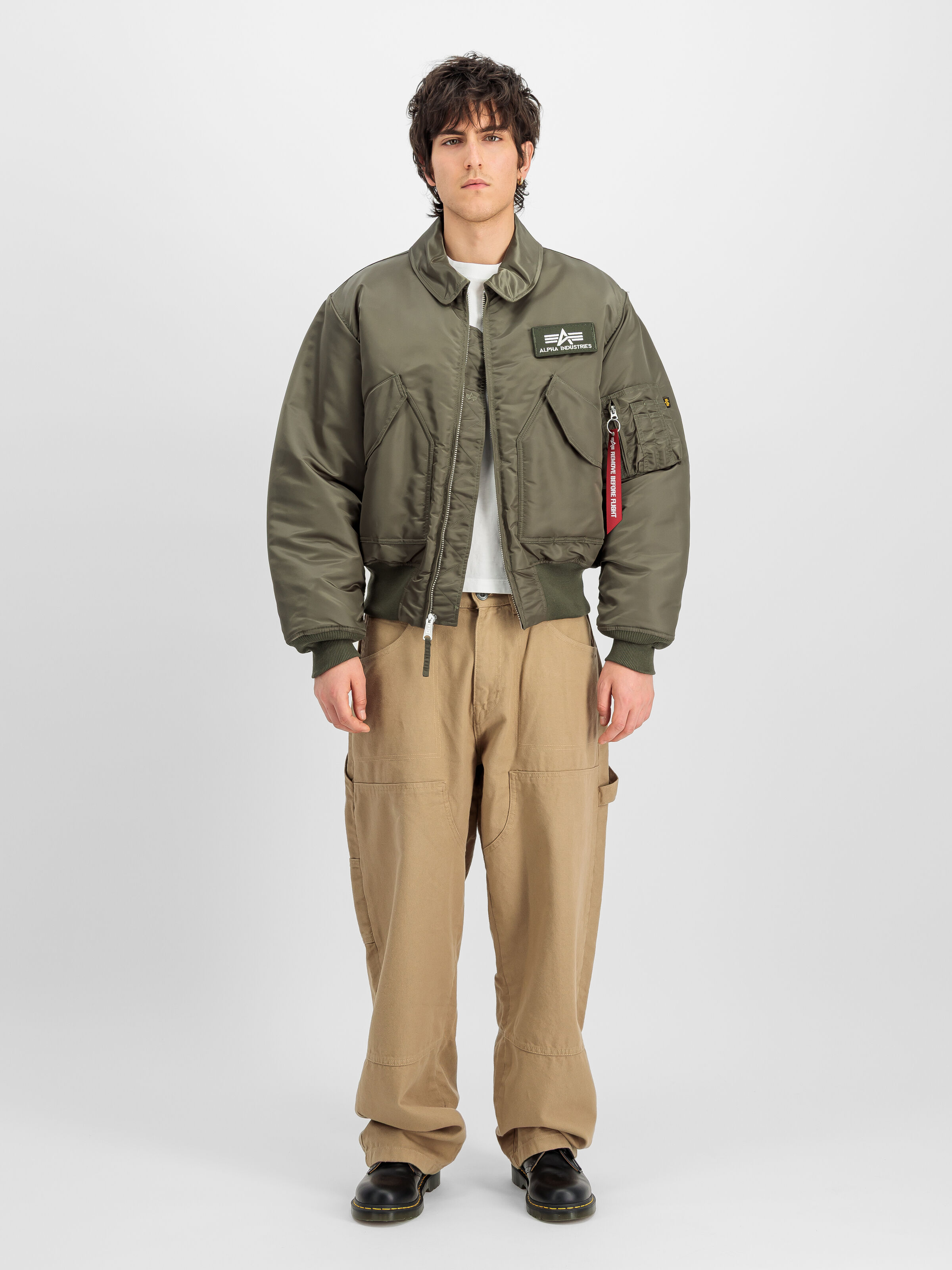 CWU-45 Heritage Bomber Jacket mud olive 100102_443_2_model_00001_233427