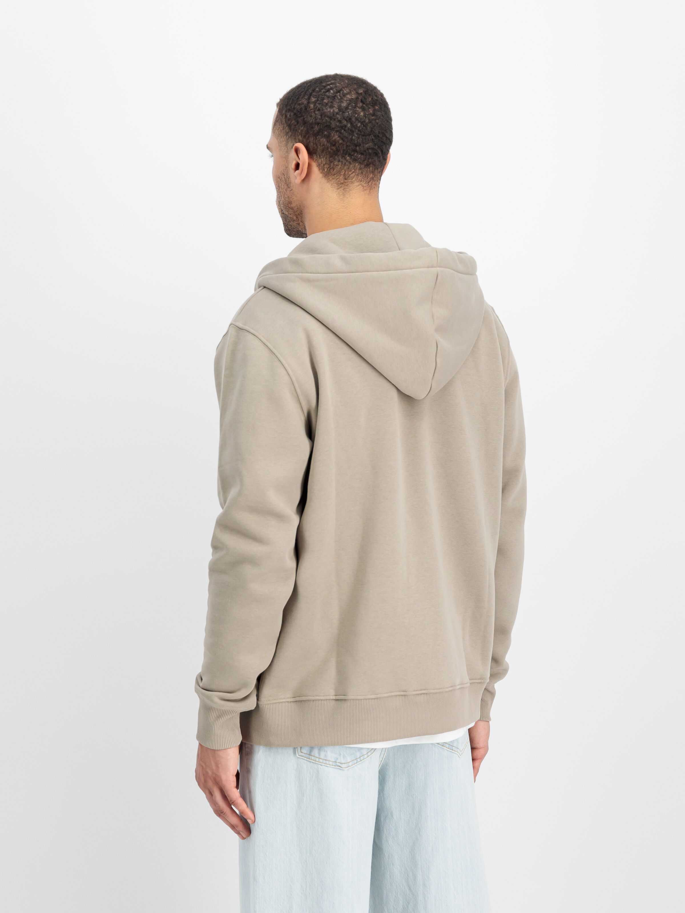 Basic Big Logo Zip Hoodie vintage sand 178325_679_2_model_00004_125523
