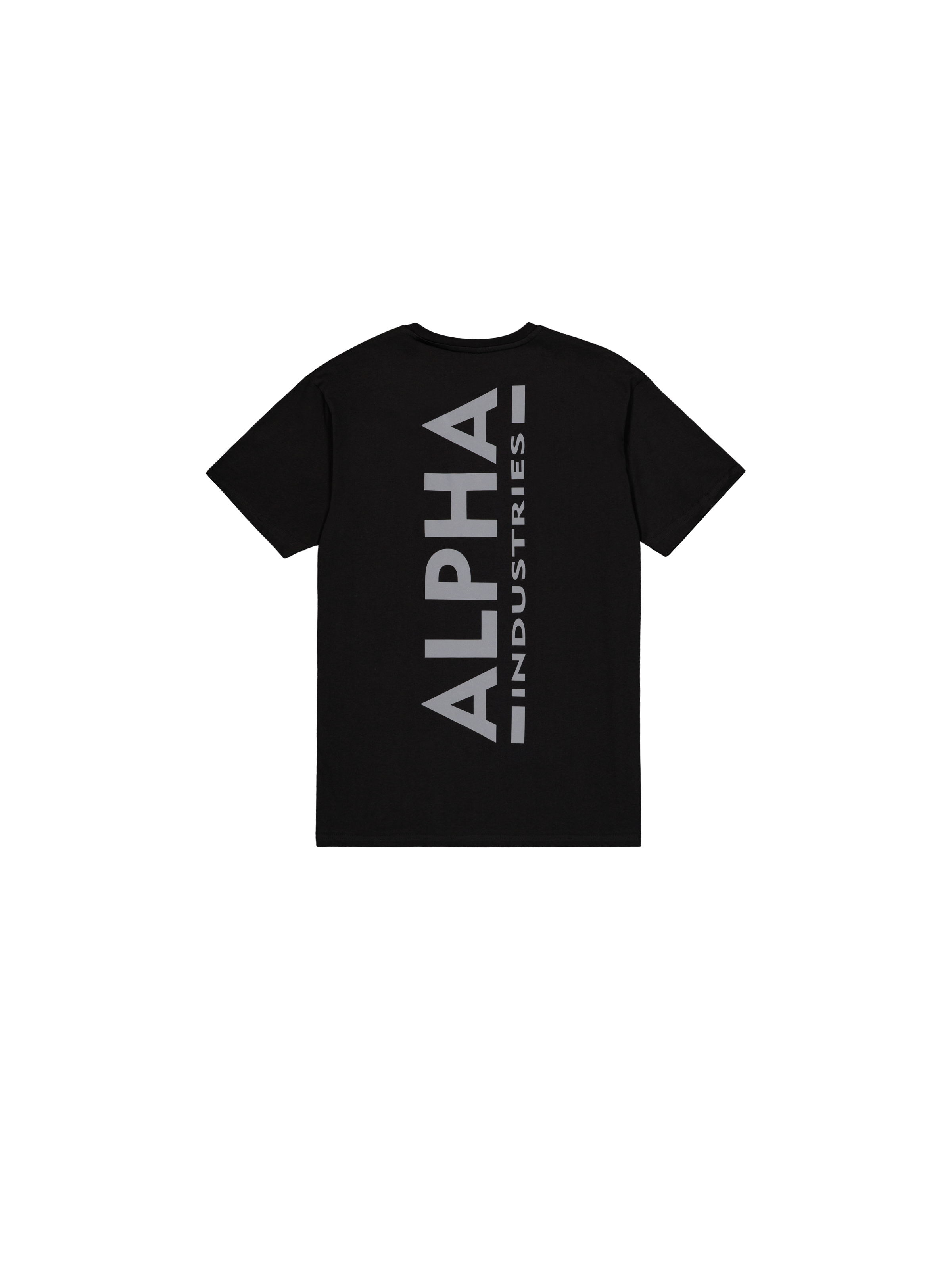Backprint Reflective Print T-Shirt black/reflective 128507RP_285_1_flatlay_00002_198205