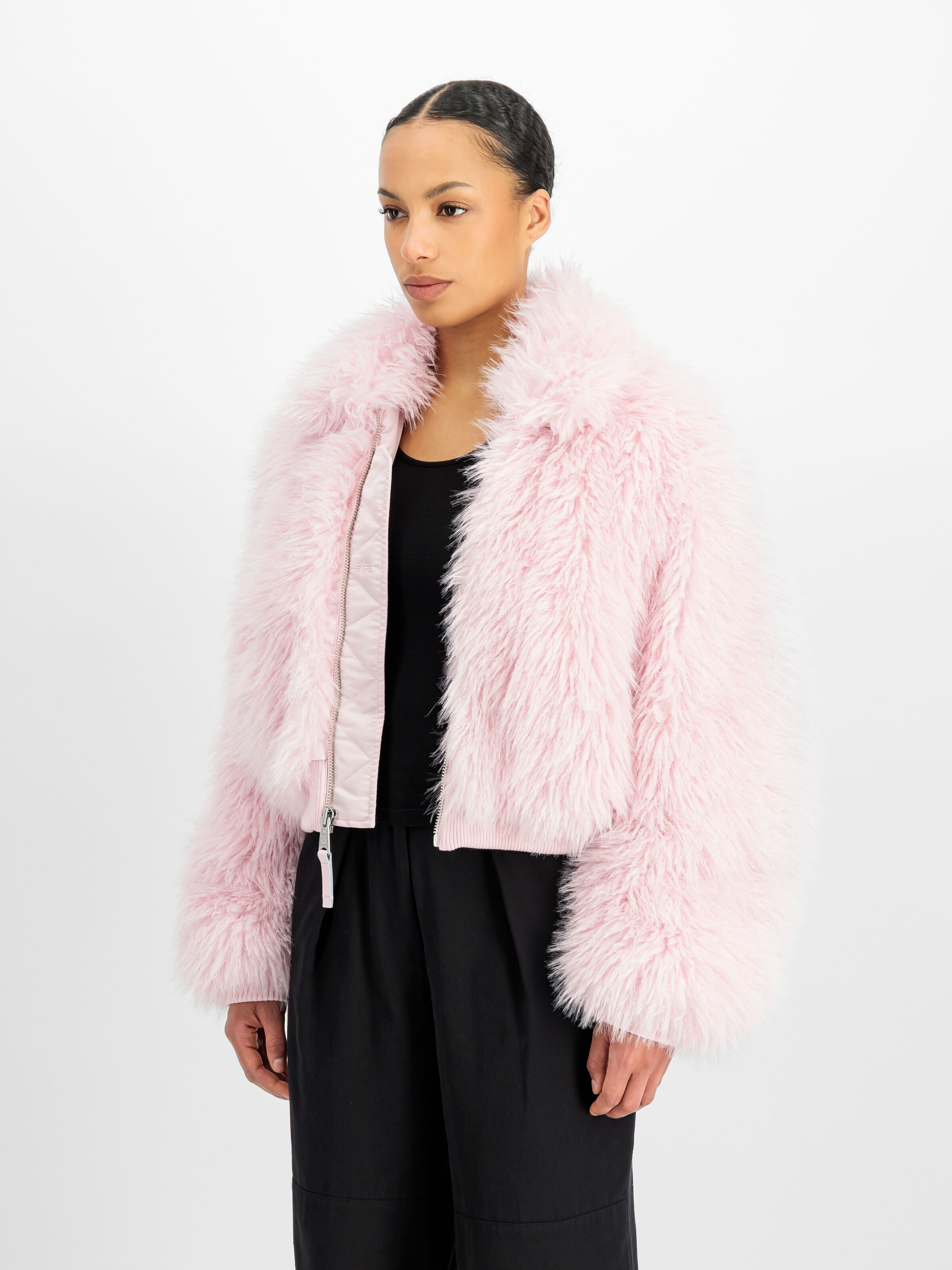 CWU-45/P Fur Bomber Jacket Women pale lilac 268003_061_2_model_00002_229947