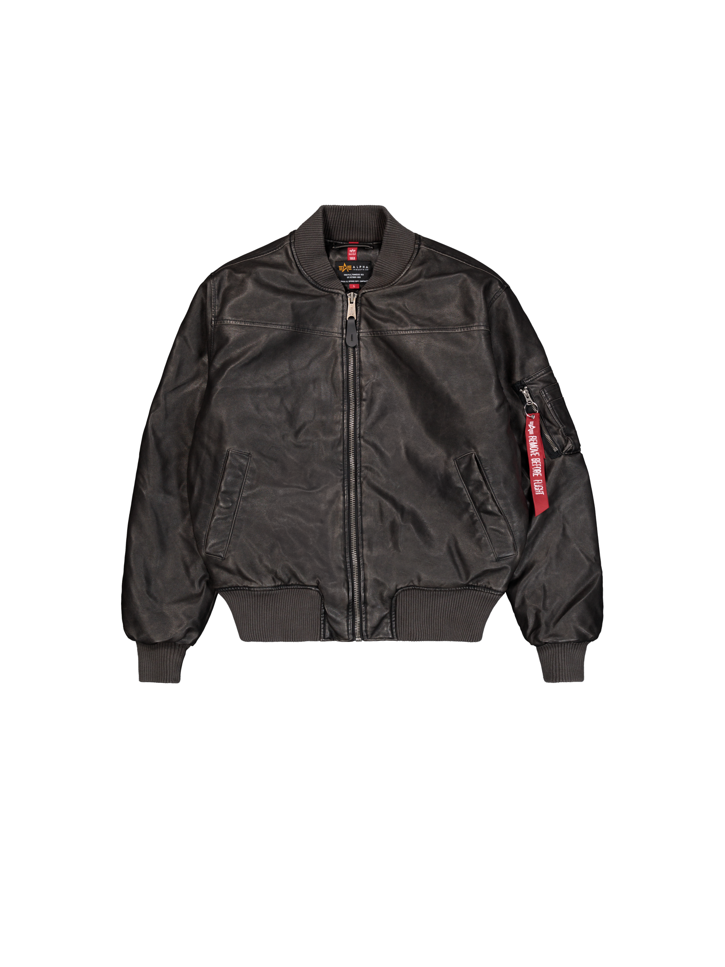 MA-1 Faux Leather Vintage Bomber Jacket black 148131_03_1_flatlay_00001_102527.png