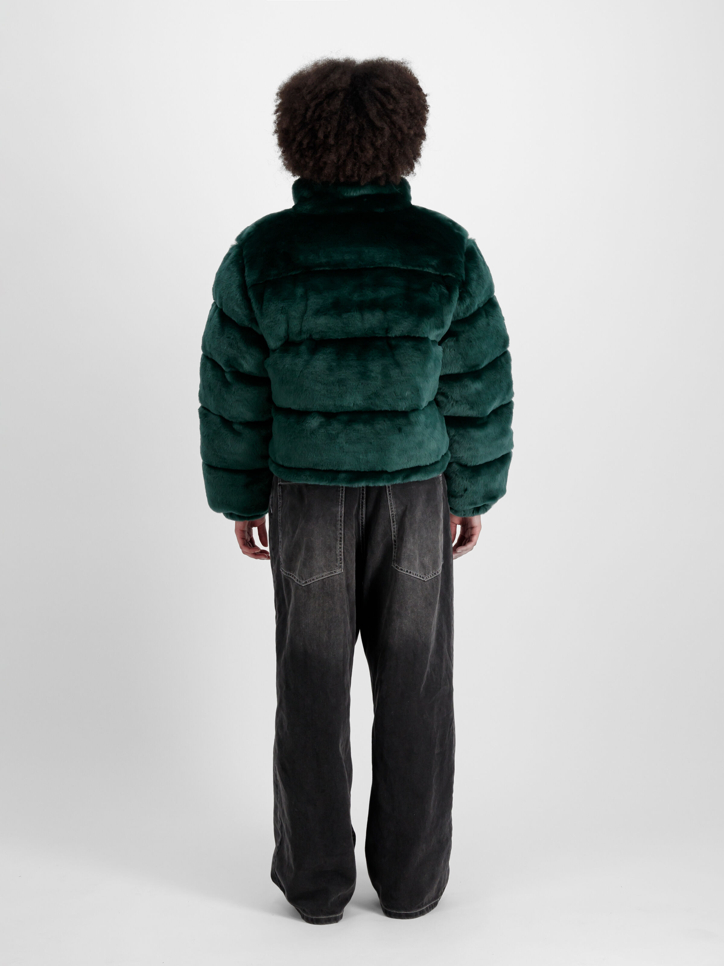 Fur Puffer Winter Jacket Women Force Green 148002_720_2_model_00002_99522