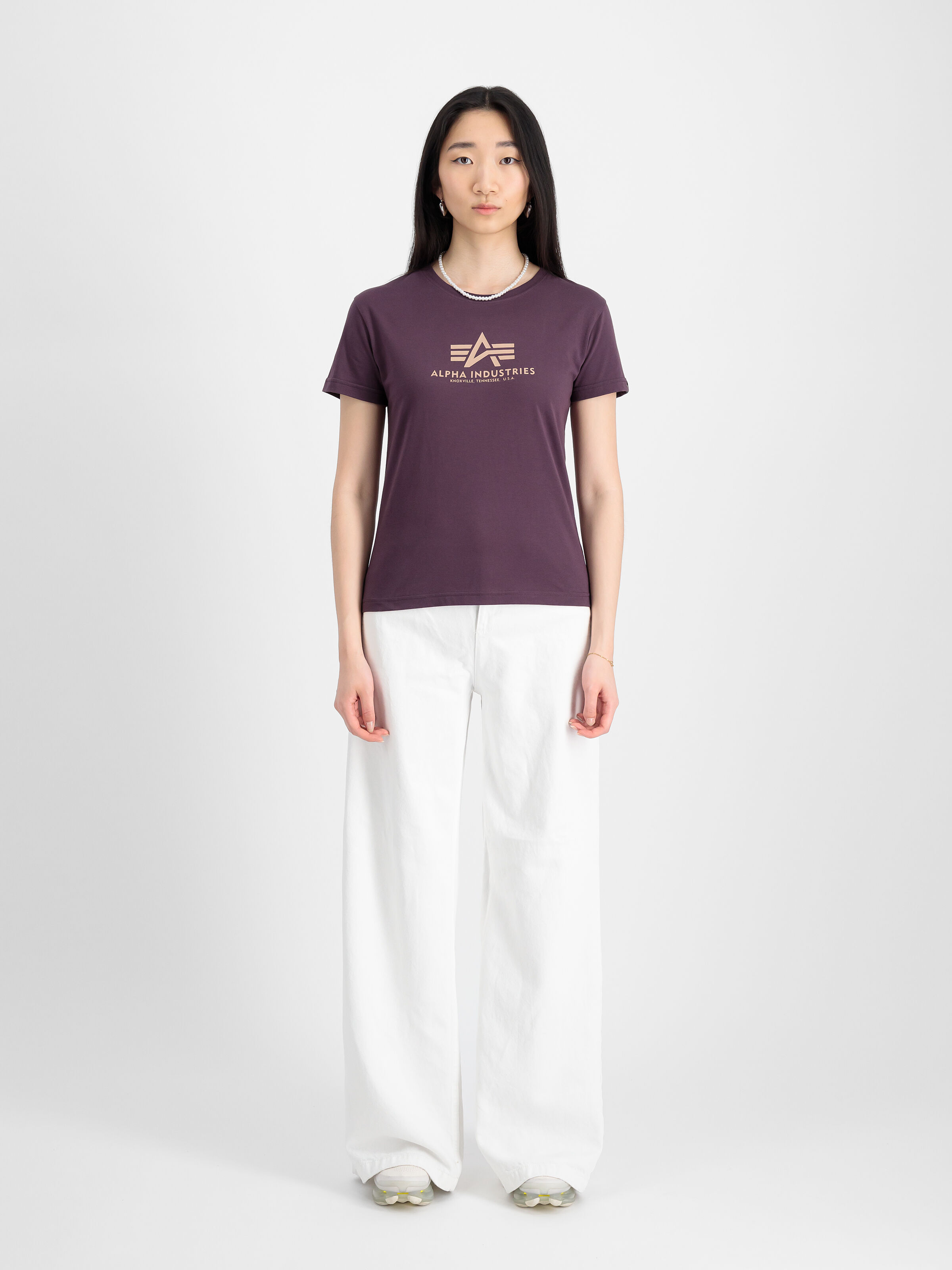 New Basic Big Logo T-Shirt Women Plum 196051_719_2_model_00001_96998