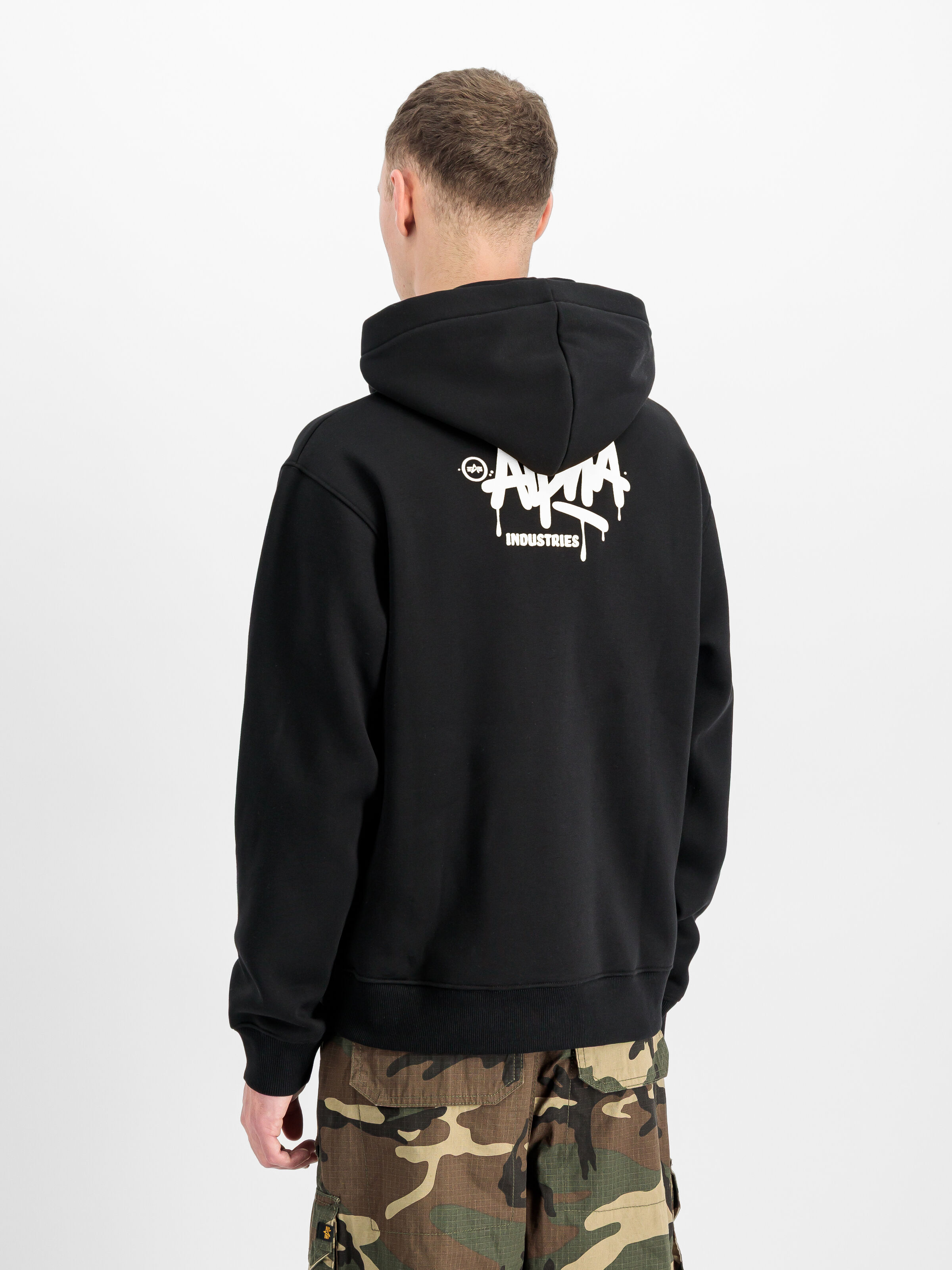 Alpha Signature Hoodie black 266350_03_2_model_00003_220218