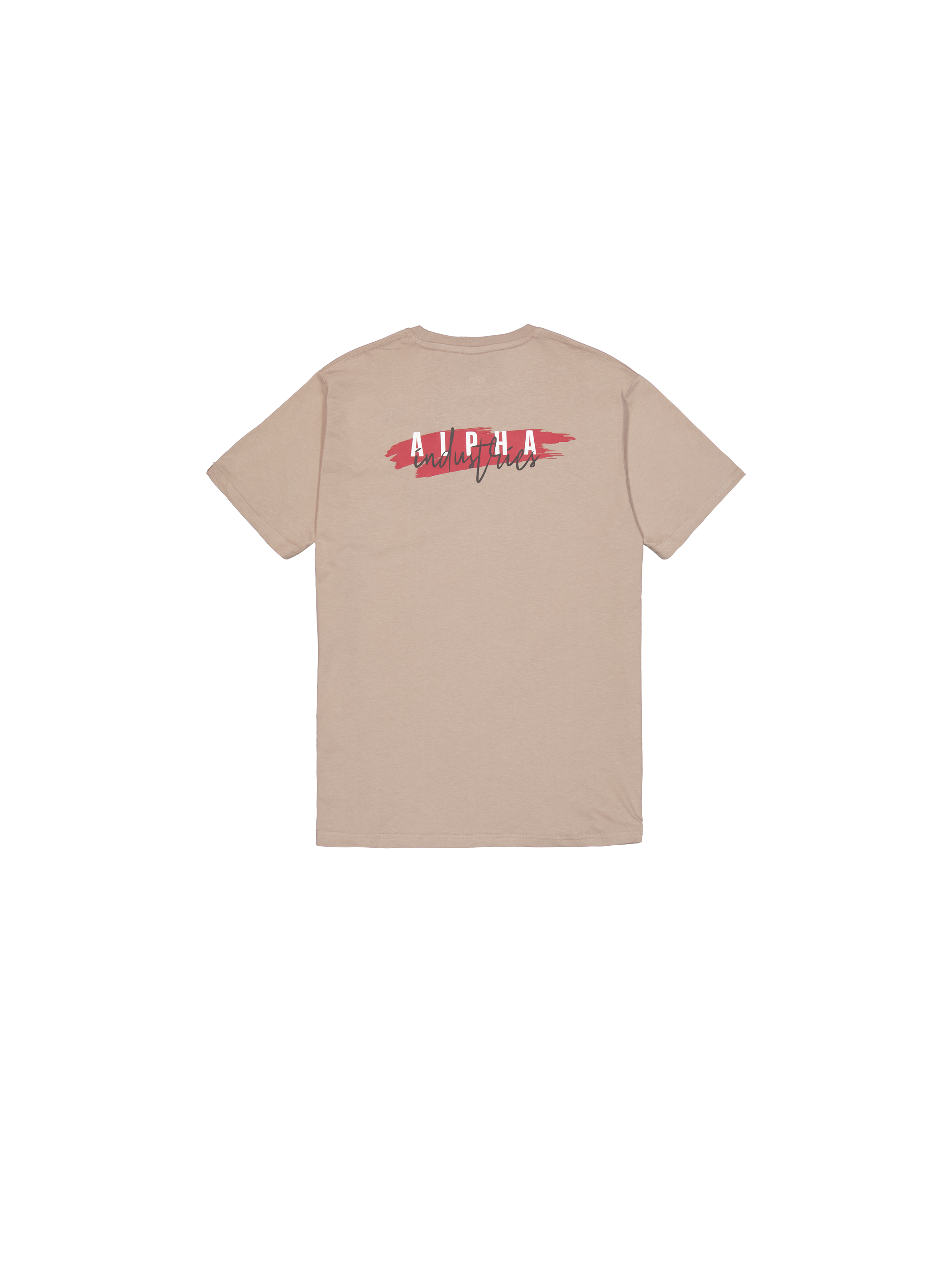 Signature Puff Print Backprint T-Shirt vintage sand 148523_679_1_flatlay_00002_97955