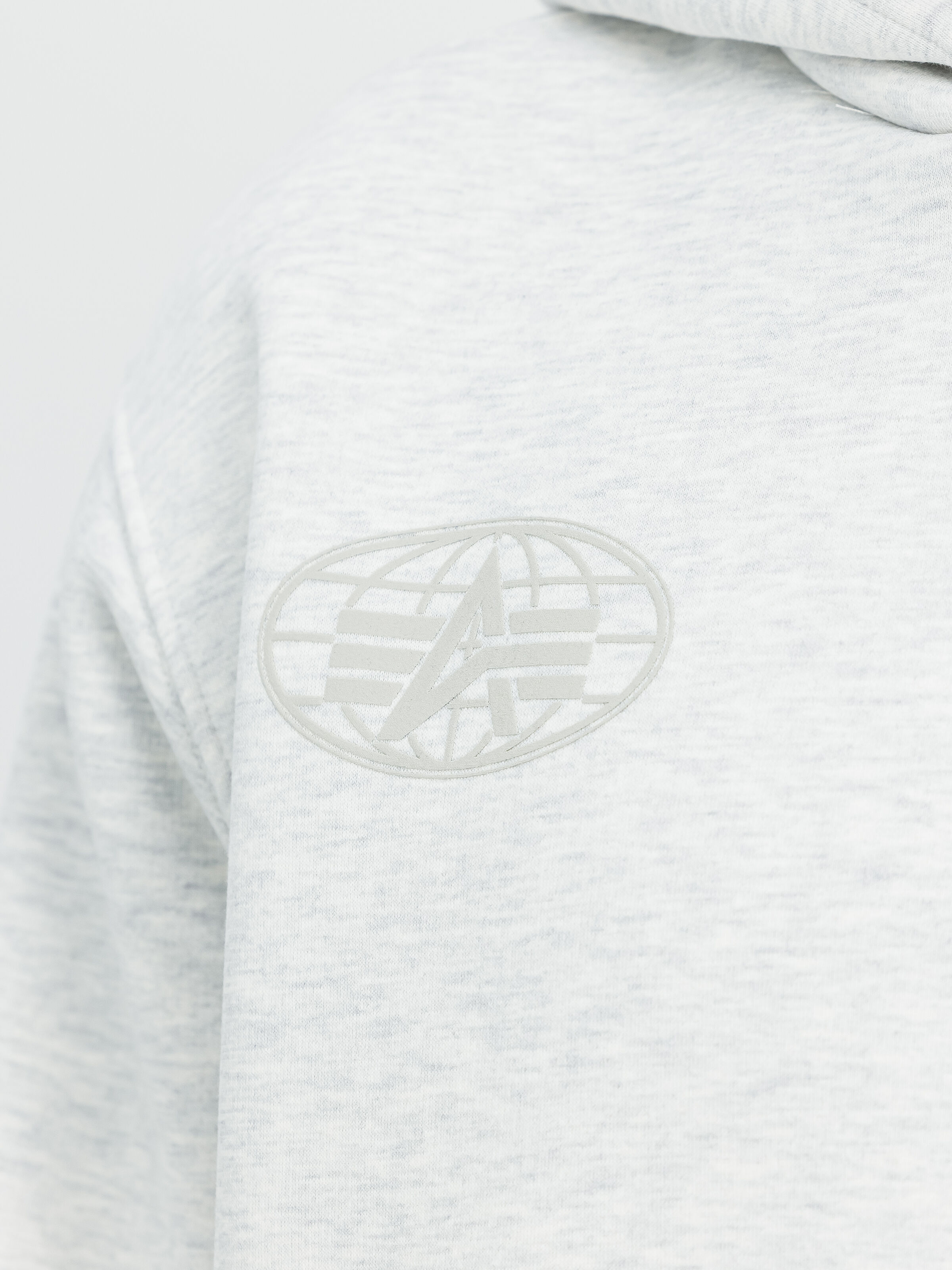 World Logo Backprint Hoodie pastel grey melange 258337_752_3_detail_00001_184293
