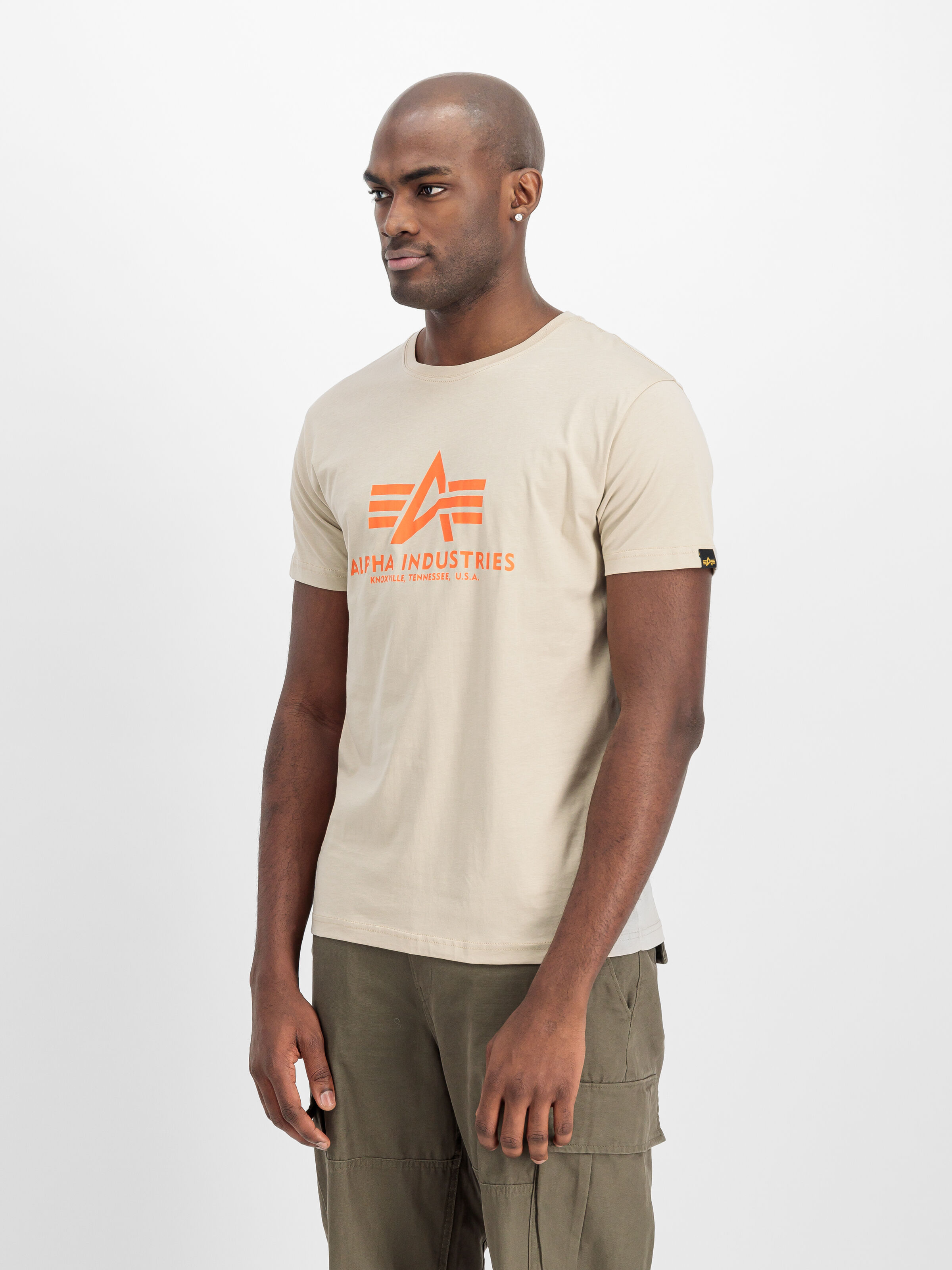 Basic Big Logo T-Shirt organic beige 100501_627_2_model_00002_159817