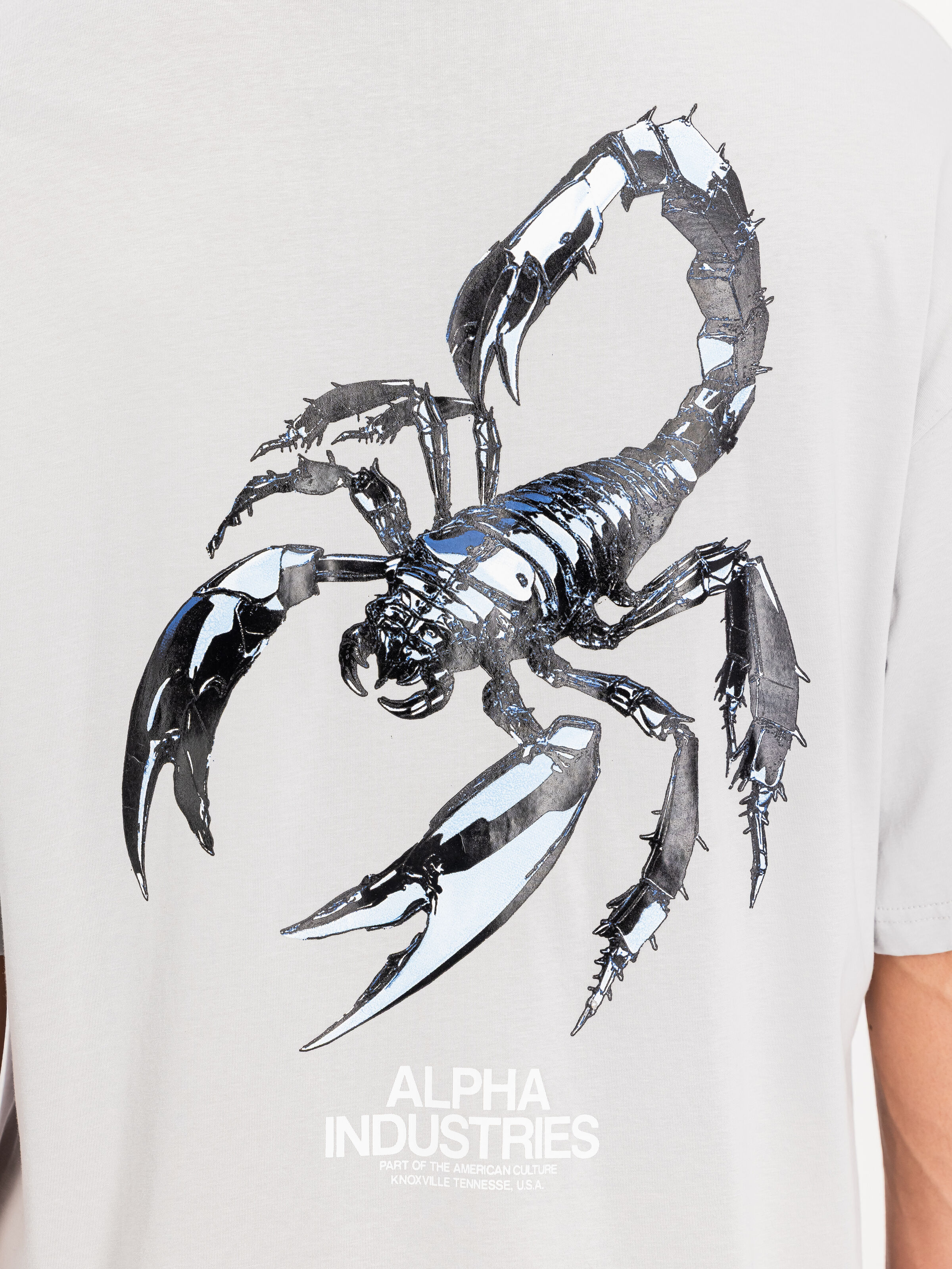 Scorpion Cyborg T-Shirt pastel grey 266515_666_3_detail_00002_215447