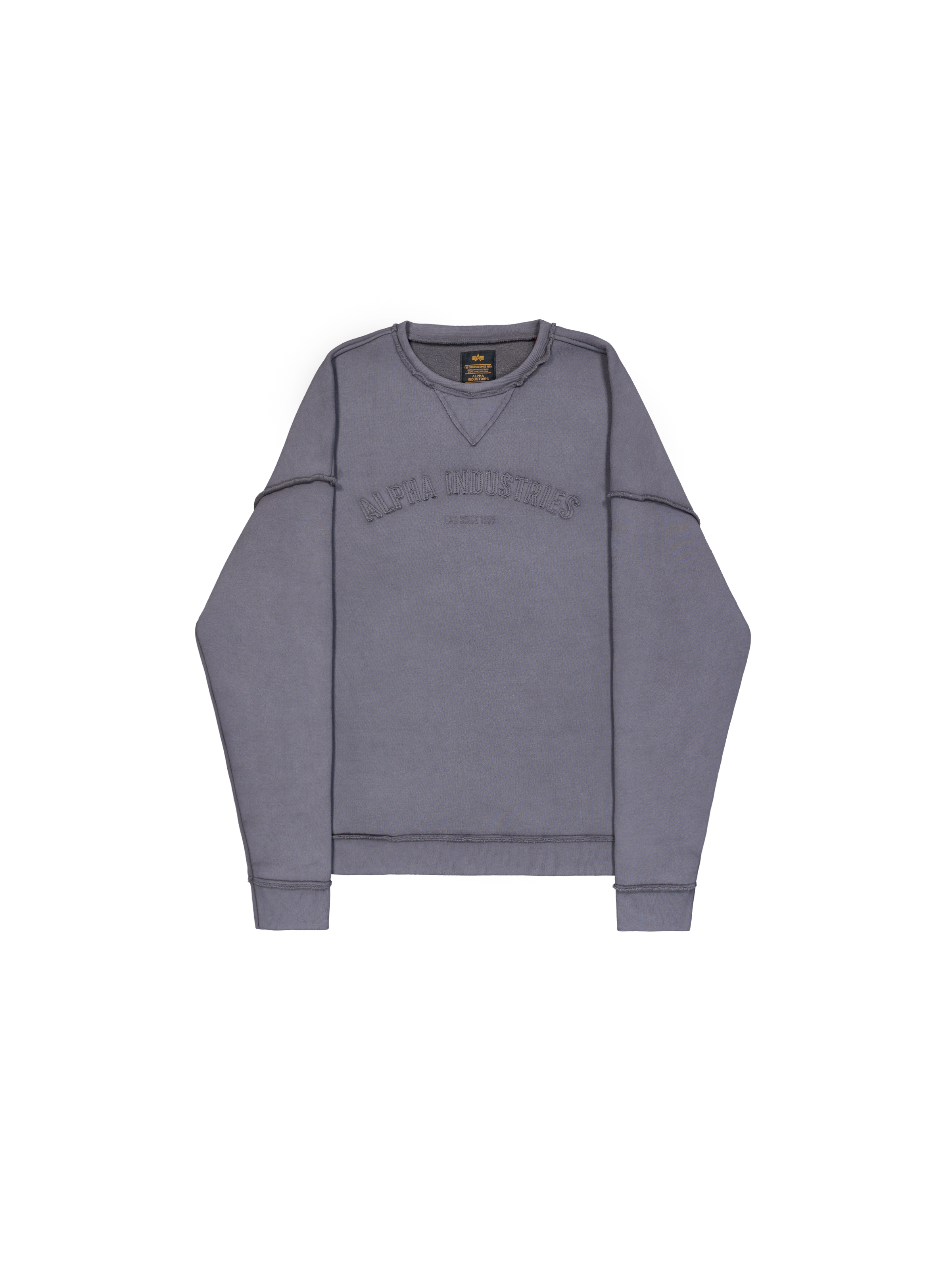 Open Edge Sweatshirt vintage grey