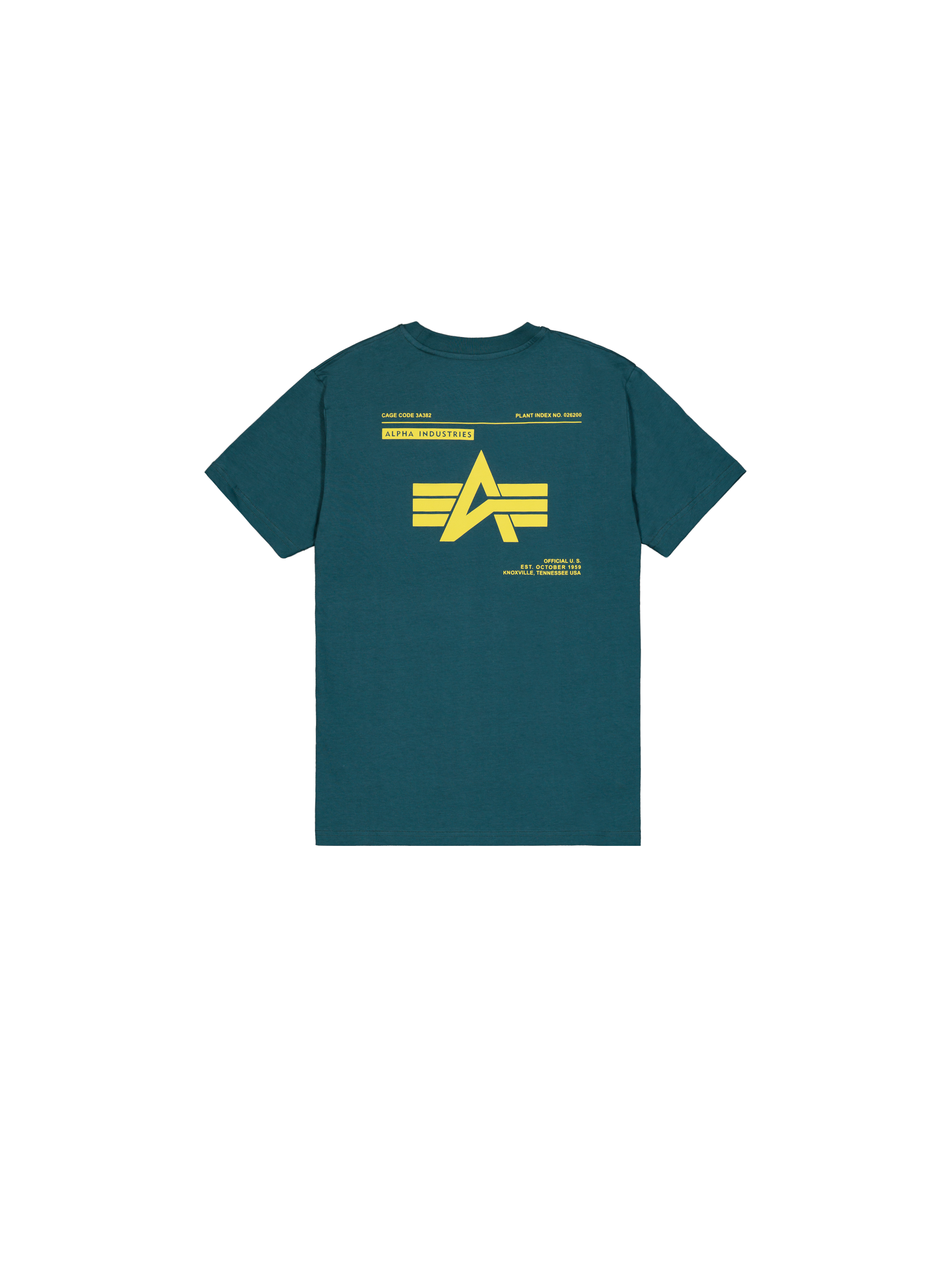 Label Backprint T-Shirt deep petrol 258505_609_1_flatlay_00002_174521