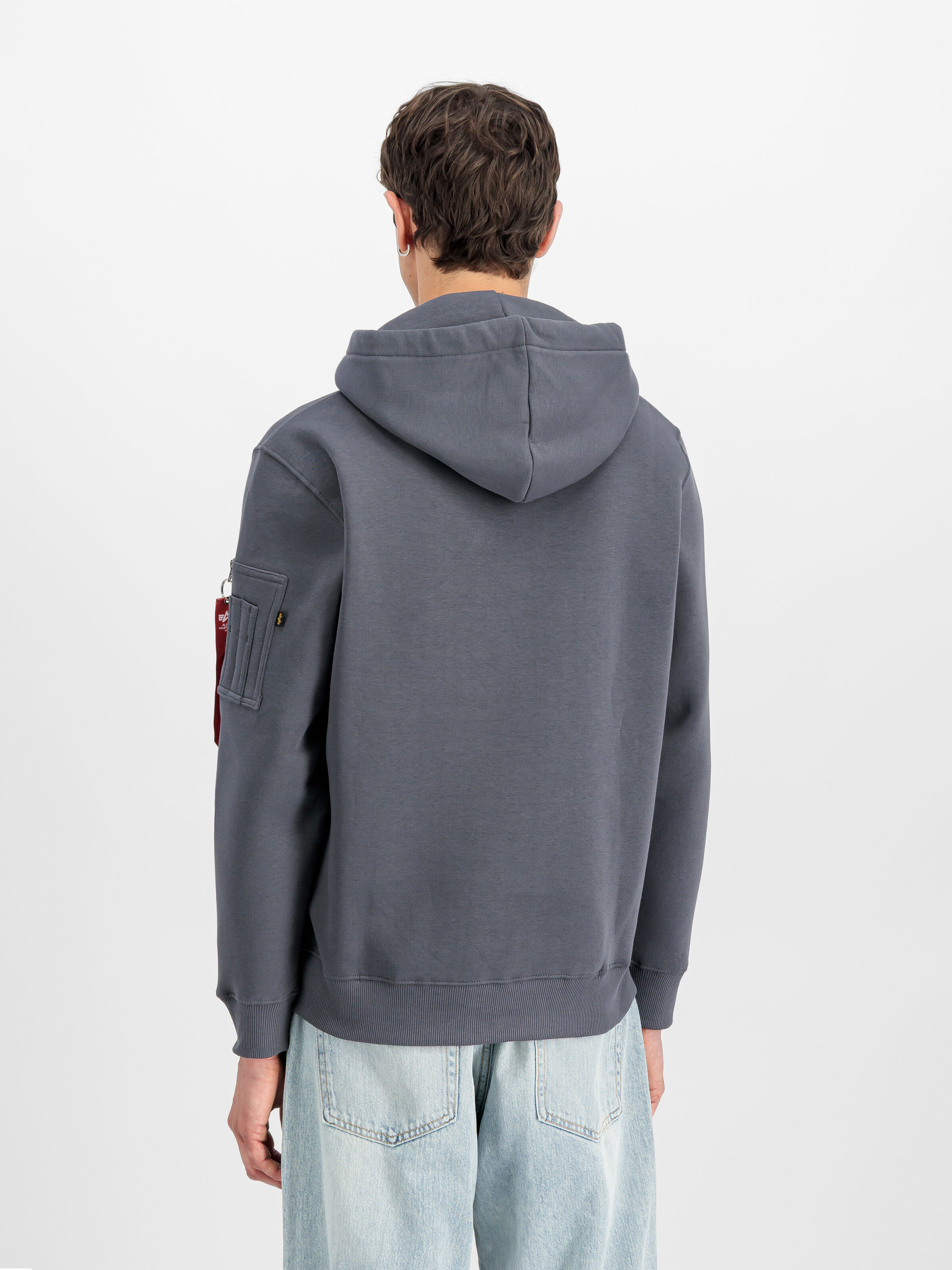 Alpha Label Hoodie greyblack 118331_136_2_model_00003_191182
