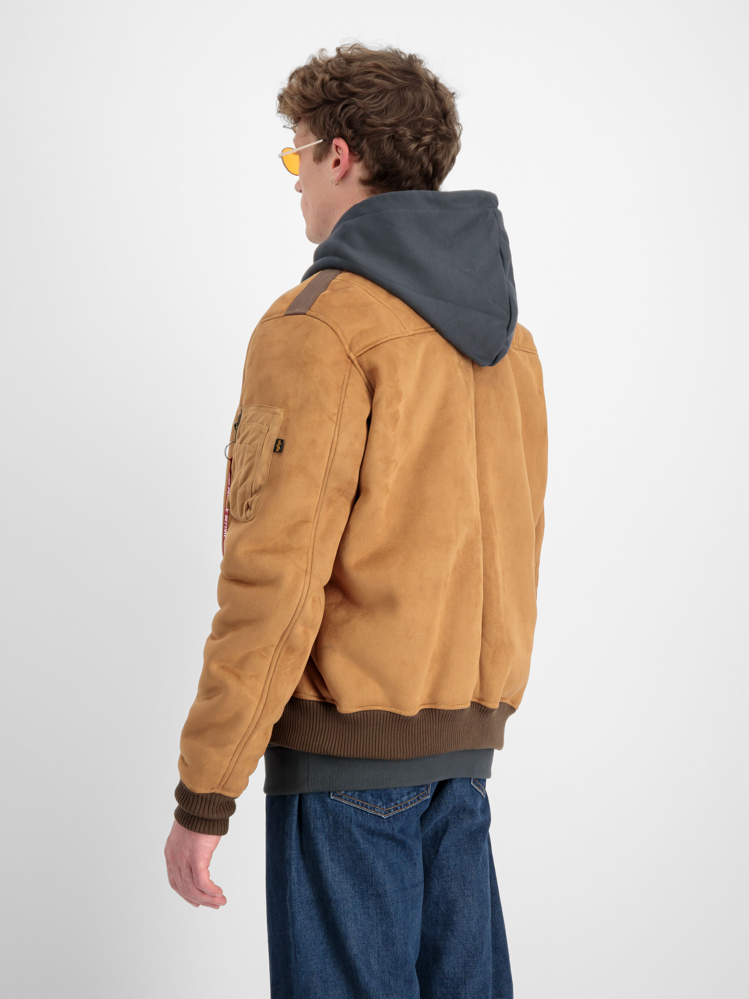 MA-1 Faux Suede Bomber Jacket camel 148122_370_2_model_00004_98932
