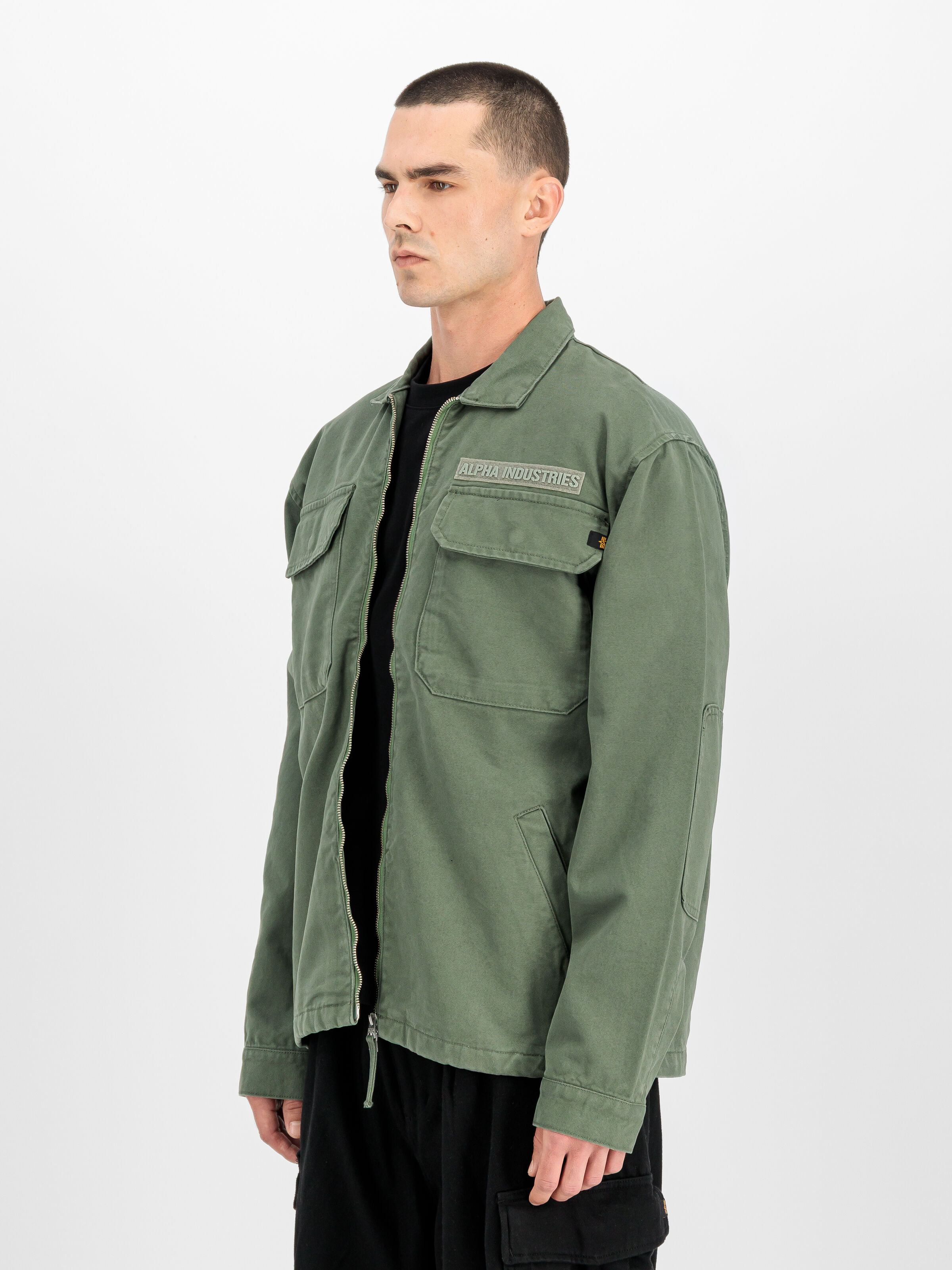 Canvas Overshirt vintage green 268144_432_2_model_00002_246043