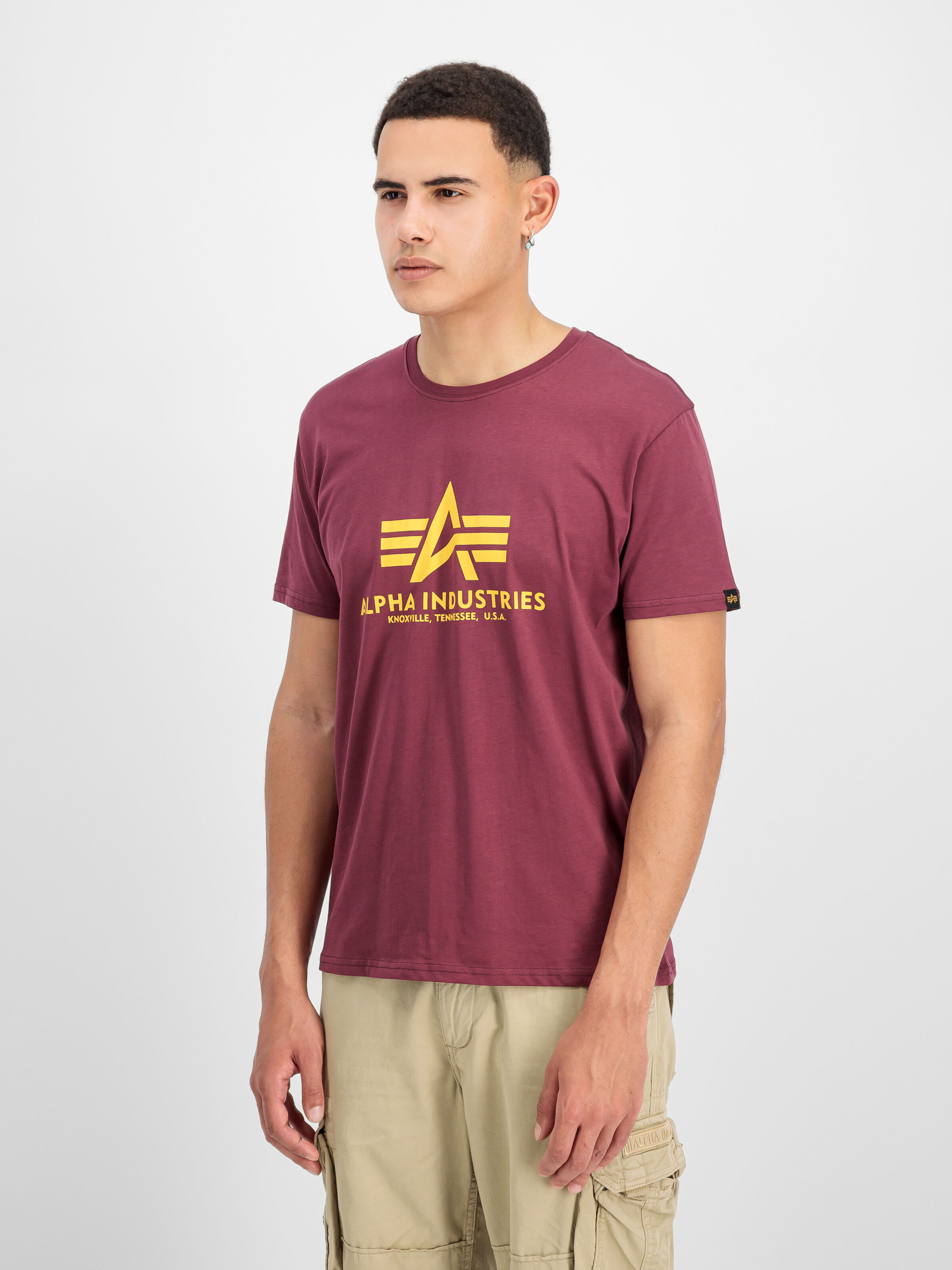 Basic Big Logo T-Shirt burgundy 100501_184_2_model_00002_184410