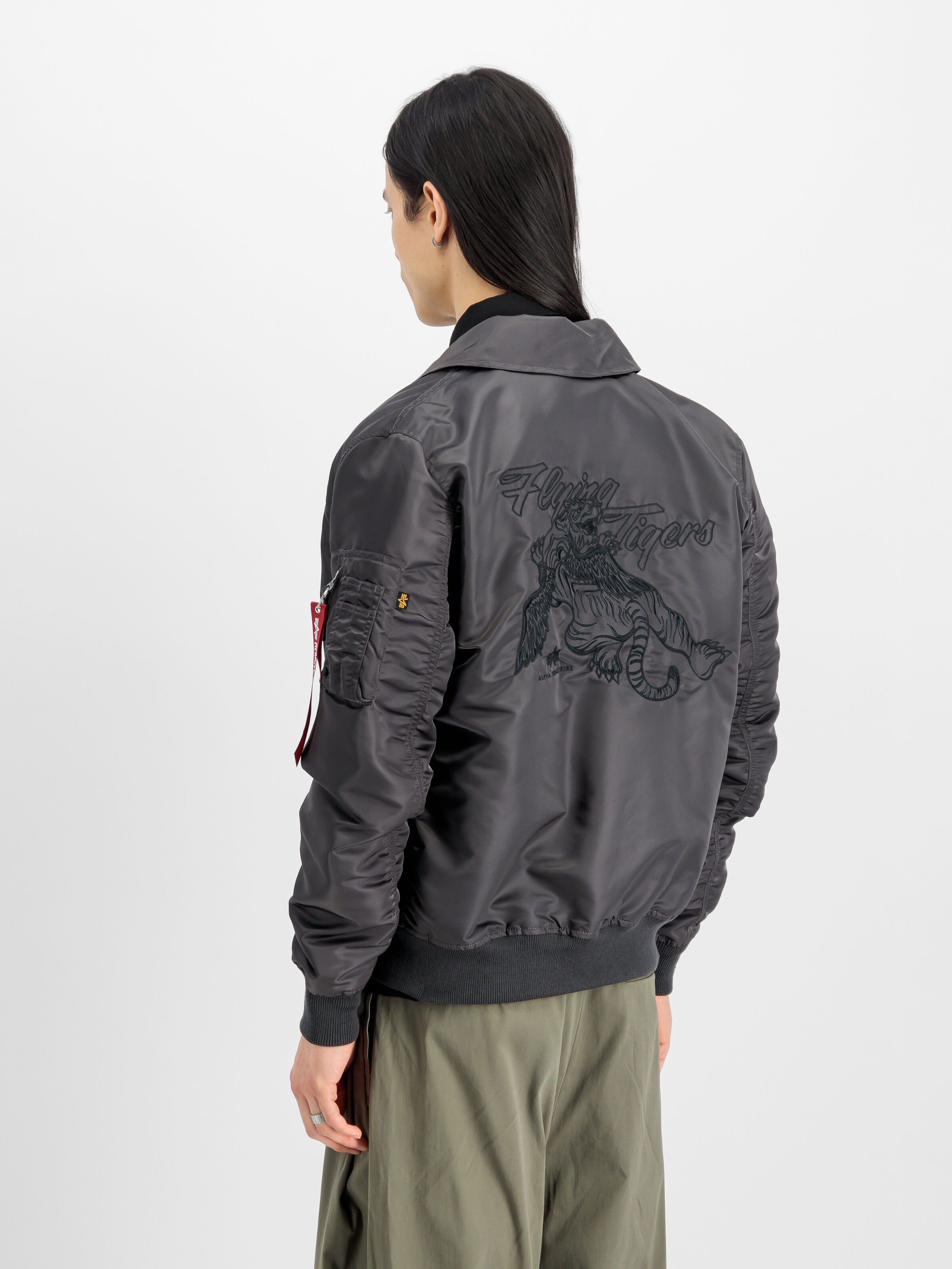 Flying Tigers CWU Light Bomber Jacket vintage grey 156128_684_2_model_00004_148298