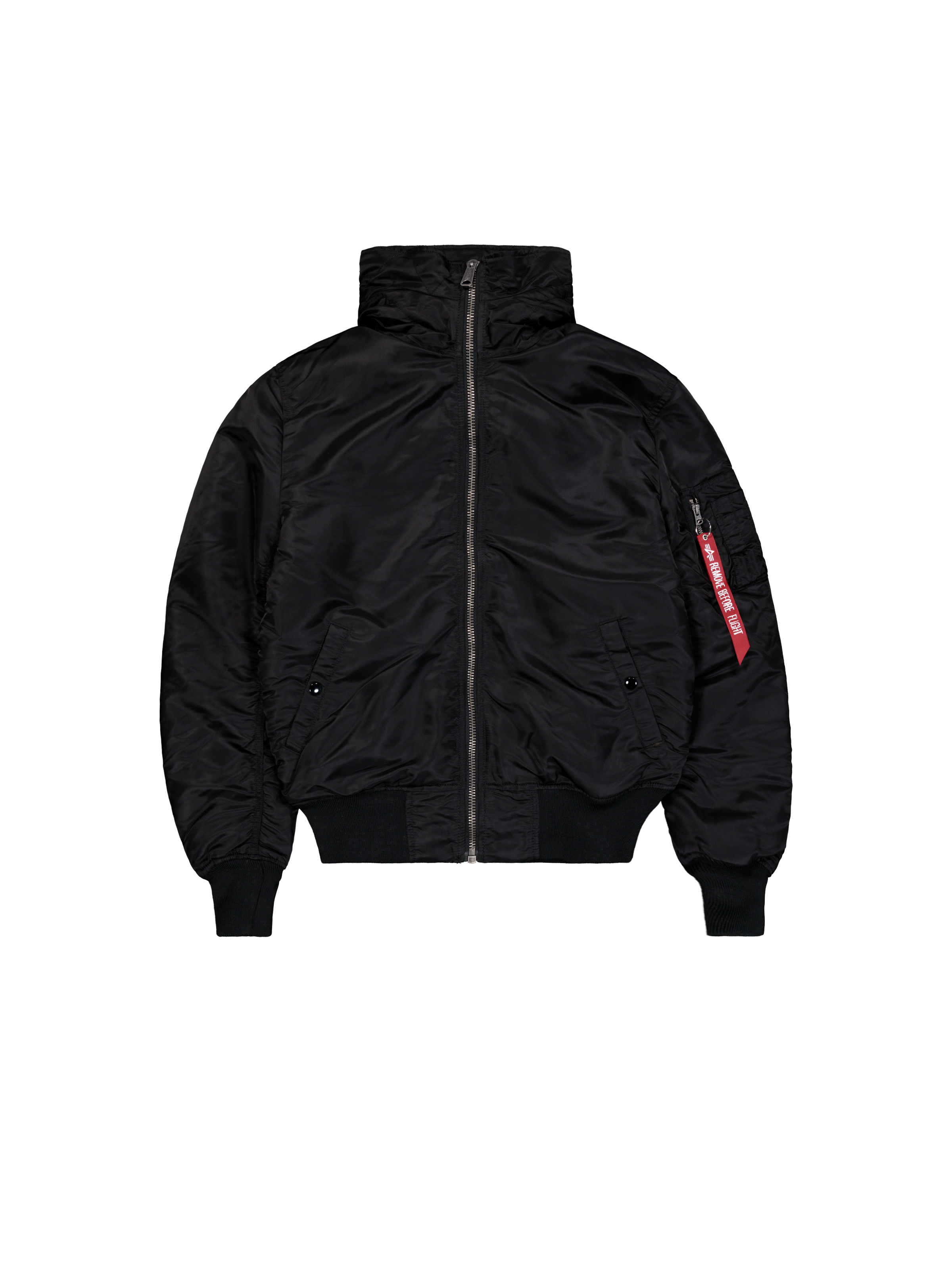 MA-1 Hooded Bomber Jacket black