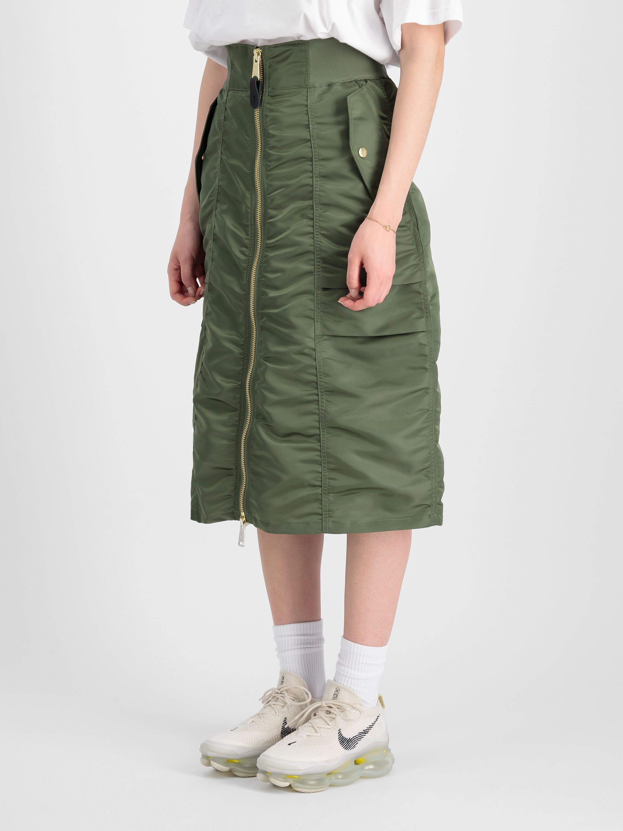 MA-1 Midi Skirt Women sage-green 148067_01_2_model_00003_99198