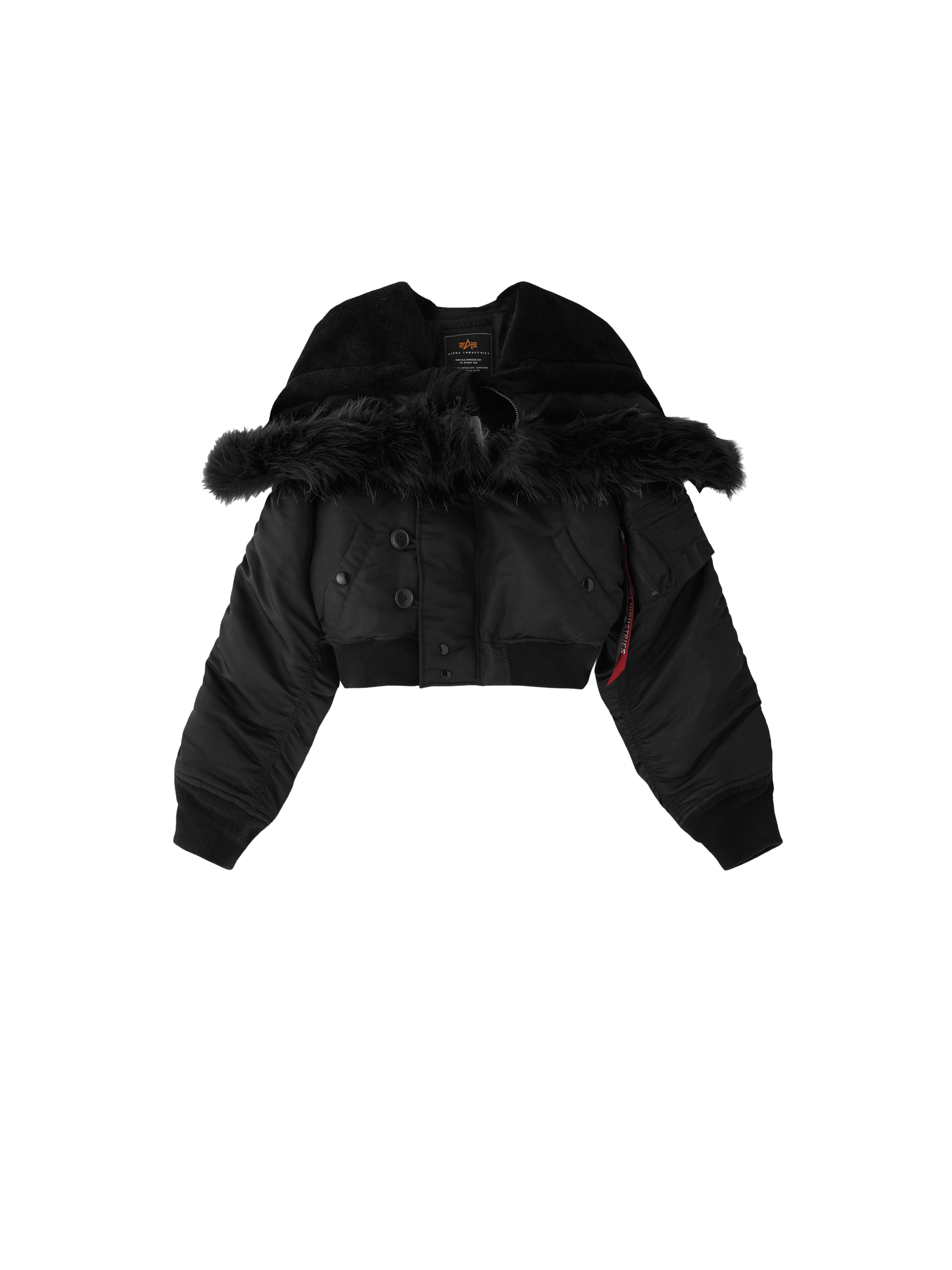 ALPHA X N-2B SHORT X-GIRL Winter Jacket black 148168_03_3_detail_00002_115962