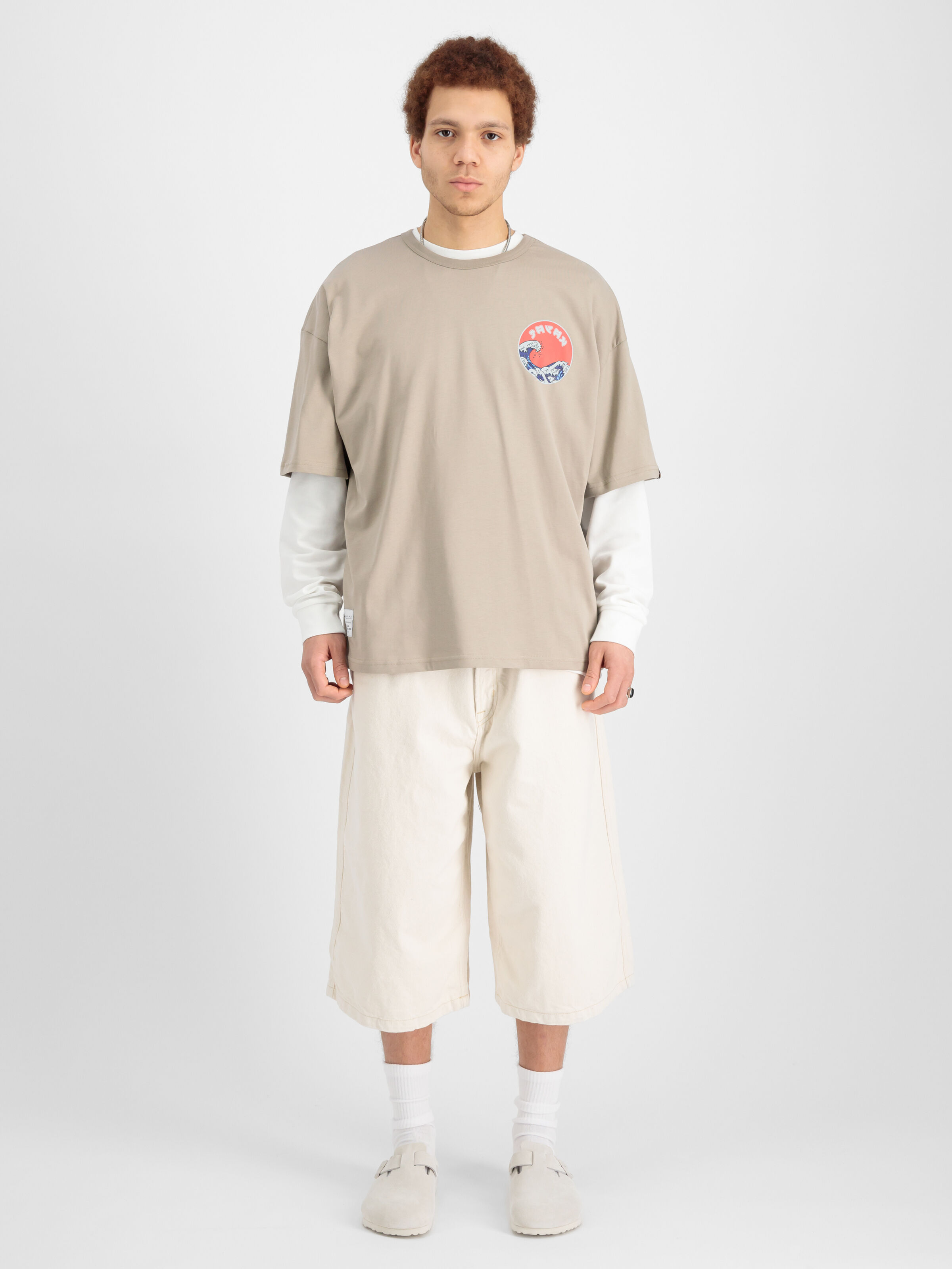 Japan Wave Warrior T-Shirt vintage sand 146513_679_00001_217183