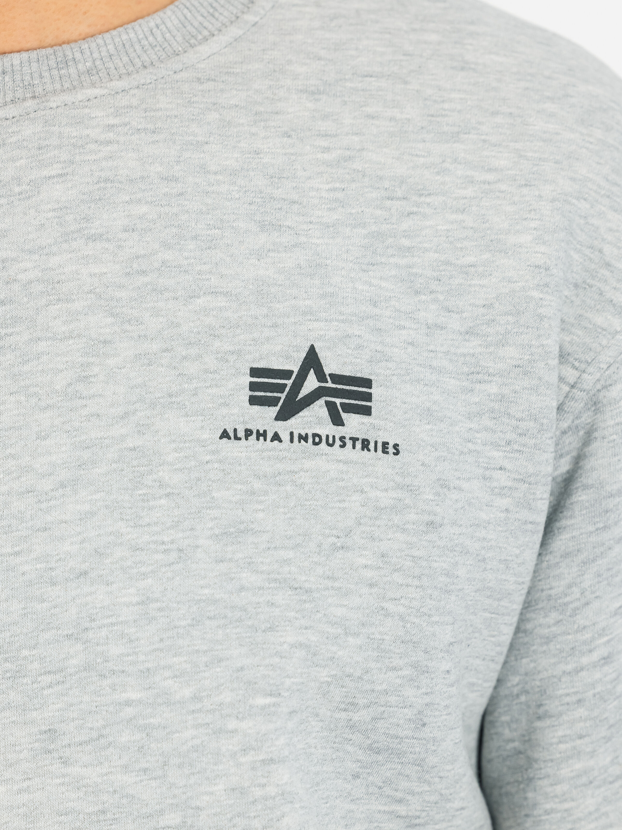 Basic Small Logo Sweatshirt grey heather 188307_17_3_detail_00001_185023