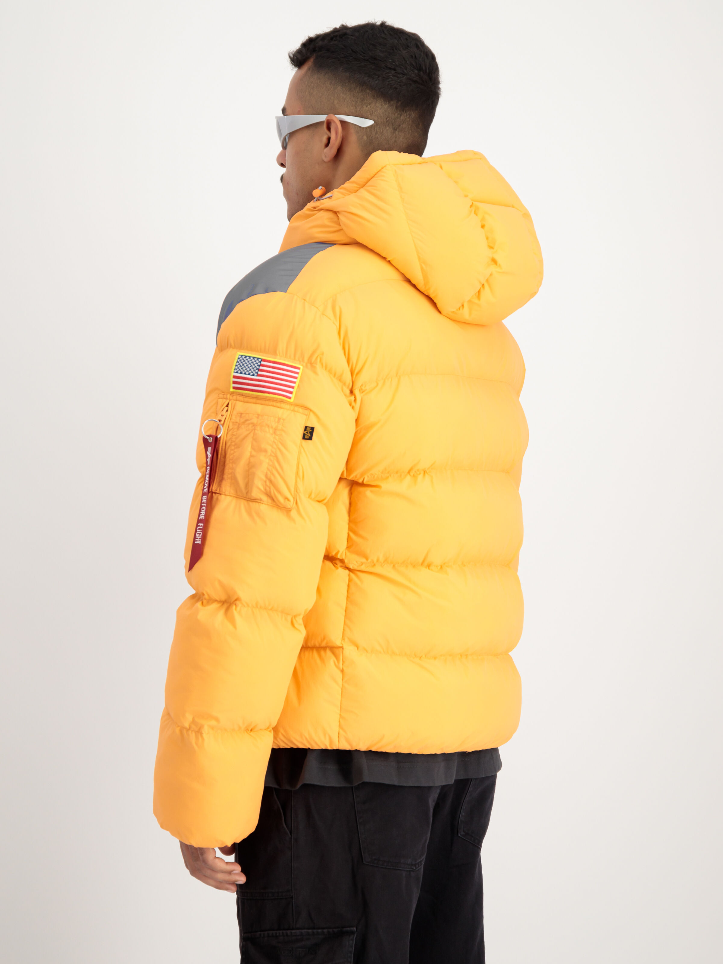 NASA Holographic Print Winter Jacket tangerine 148135_710_2_model_00004_128538