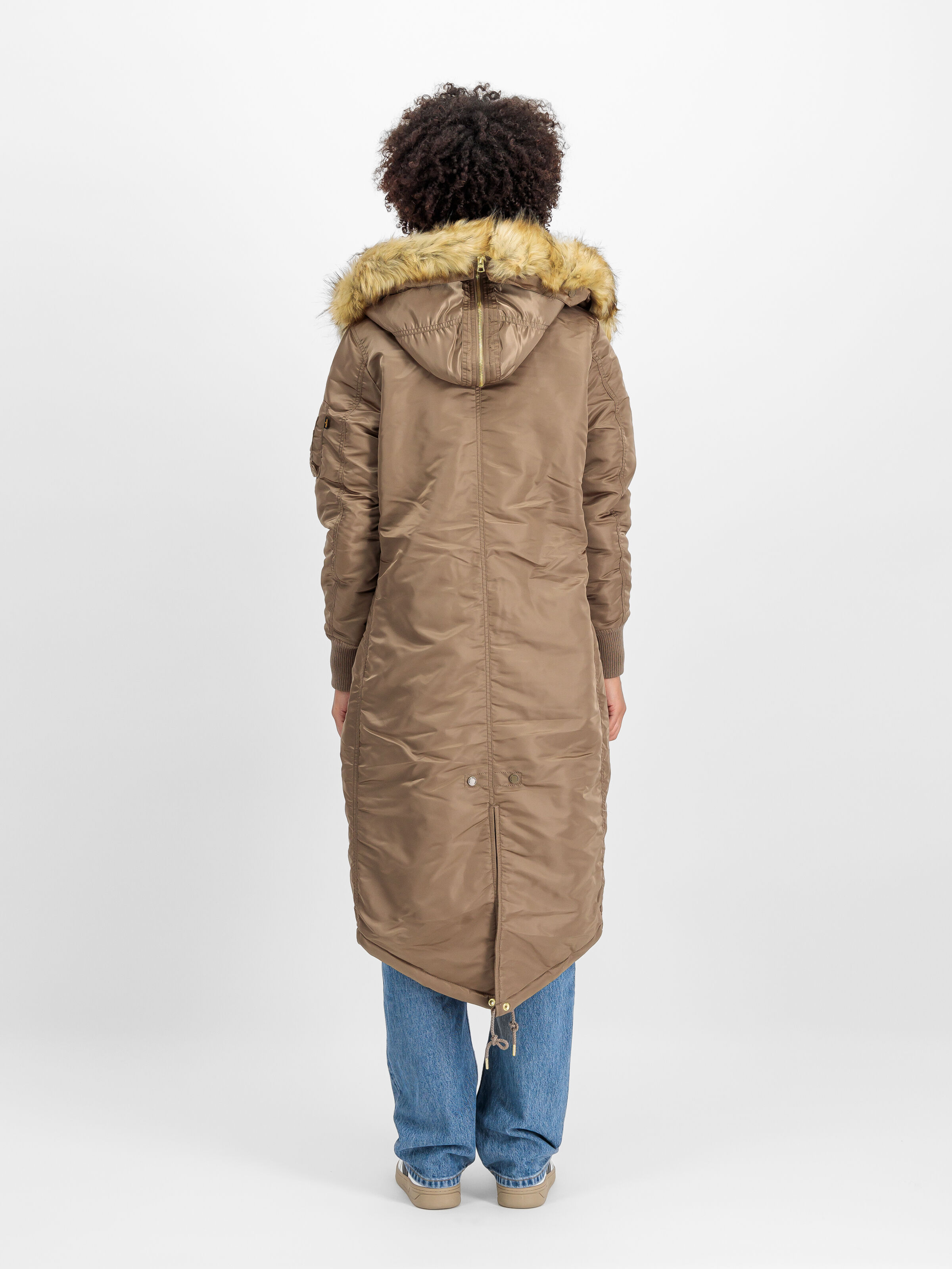 Long Fishtail Field Jacket Women taupe 198013_183_2_model_00002_111632