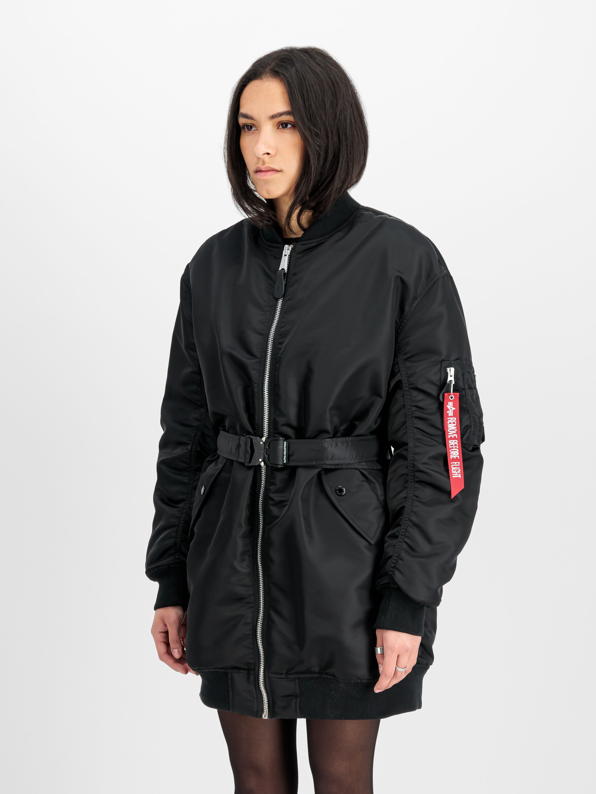 MA-1 Coat Bomber Jacket Women black 258011_03_2_model_00002_165231