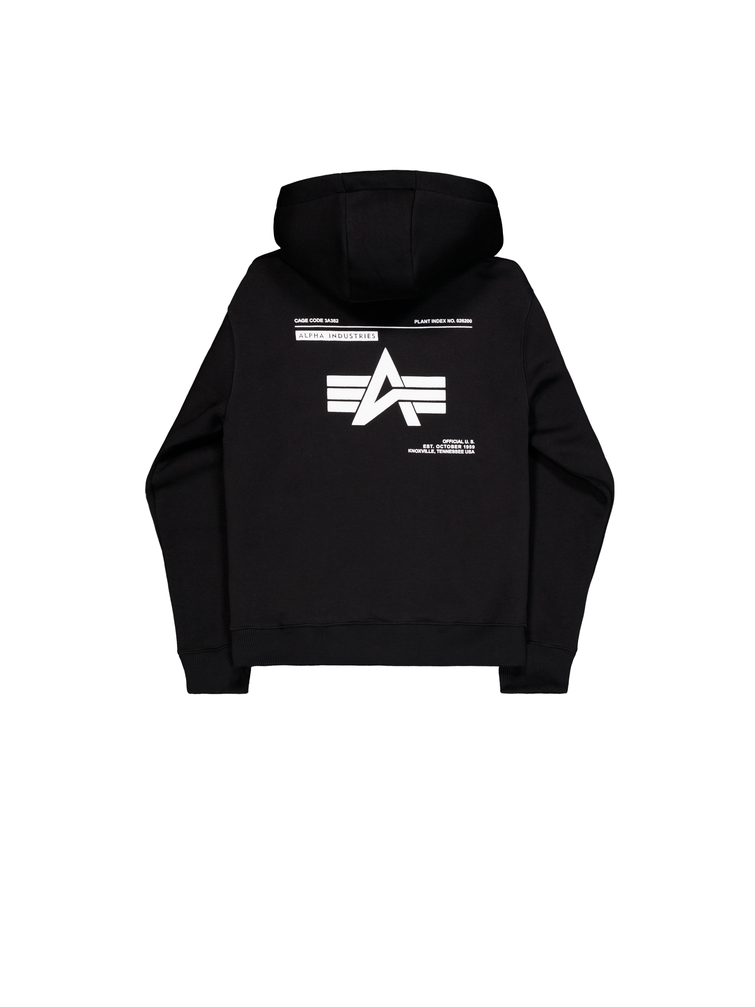 Label Backprint Hoodie black 258333_03_1_flatlay_00002_173580