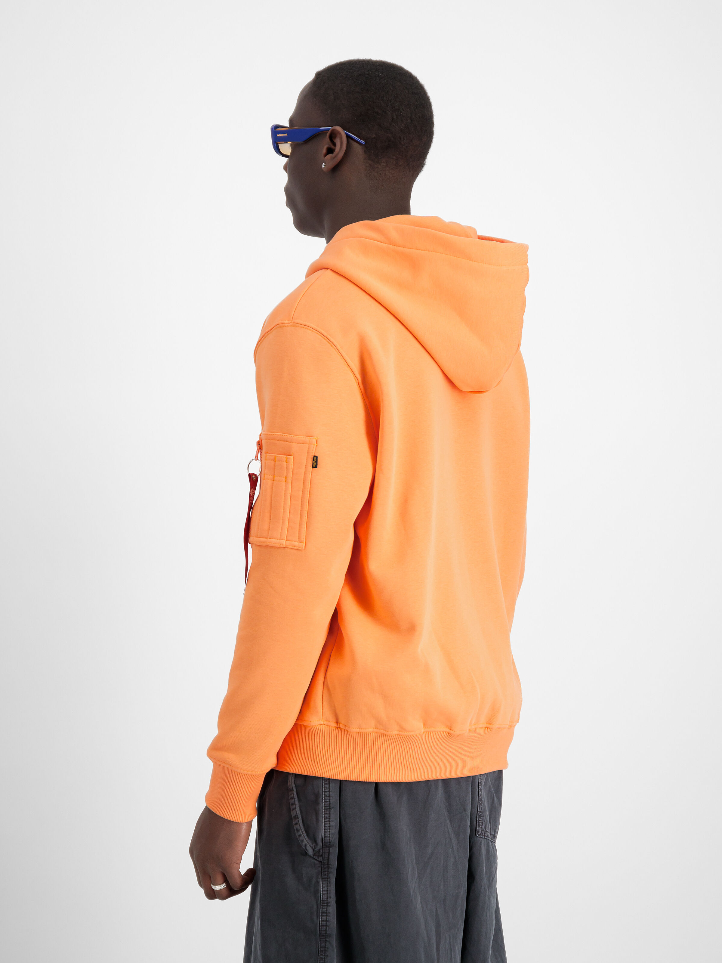 Alpha Puff Print Hoodie tangerine 146338_710_2_model_00004_129808