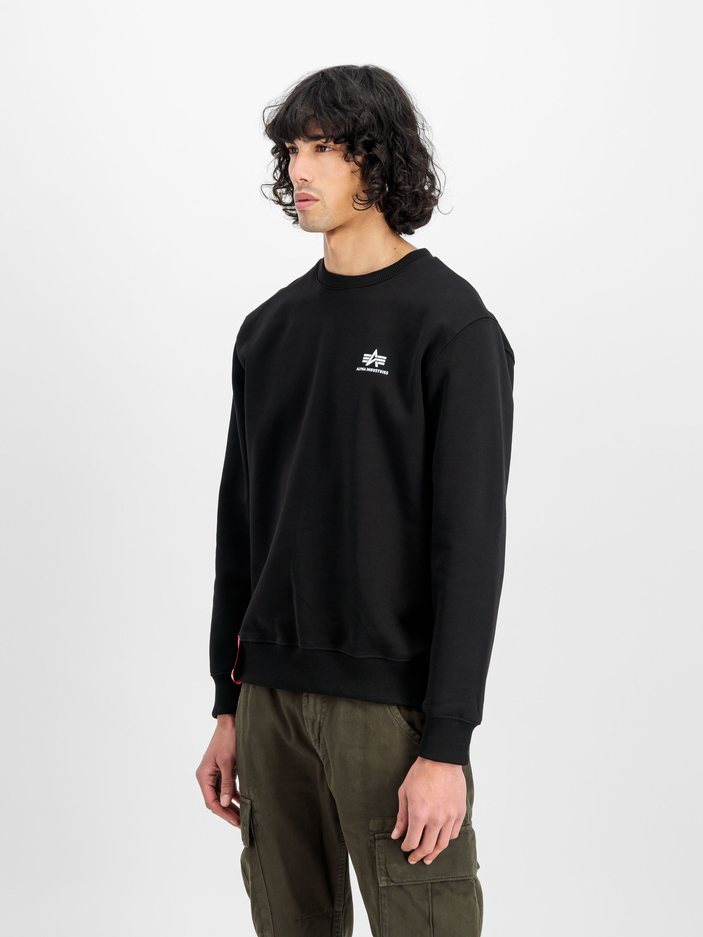 Basic Small Logo Sweatshirt black 188307_03_2_model_00003_127863