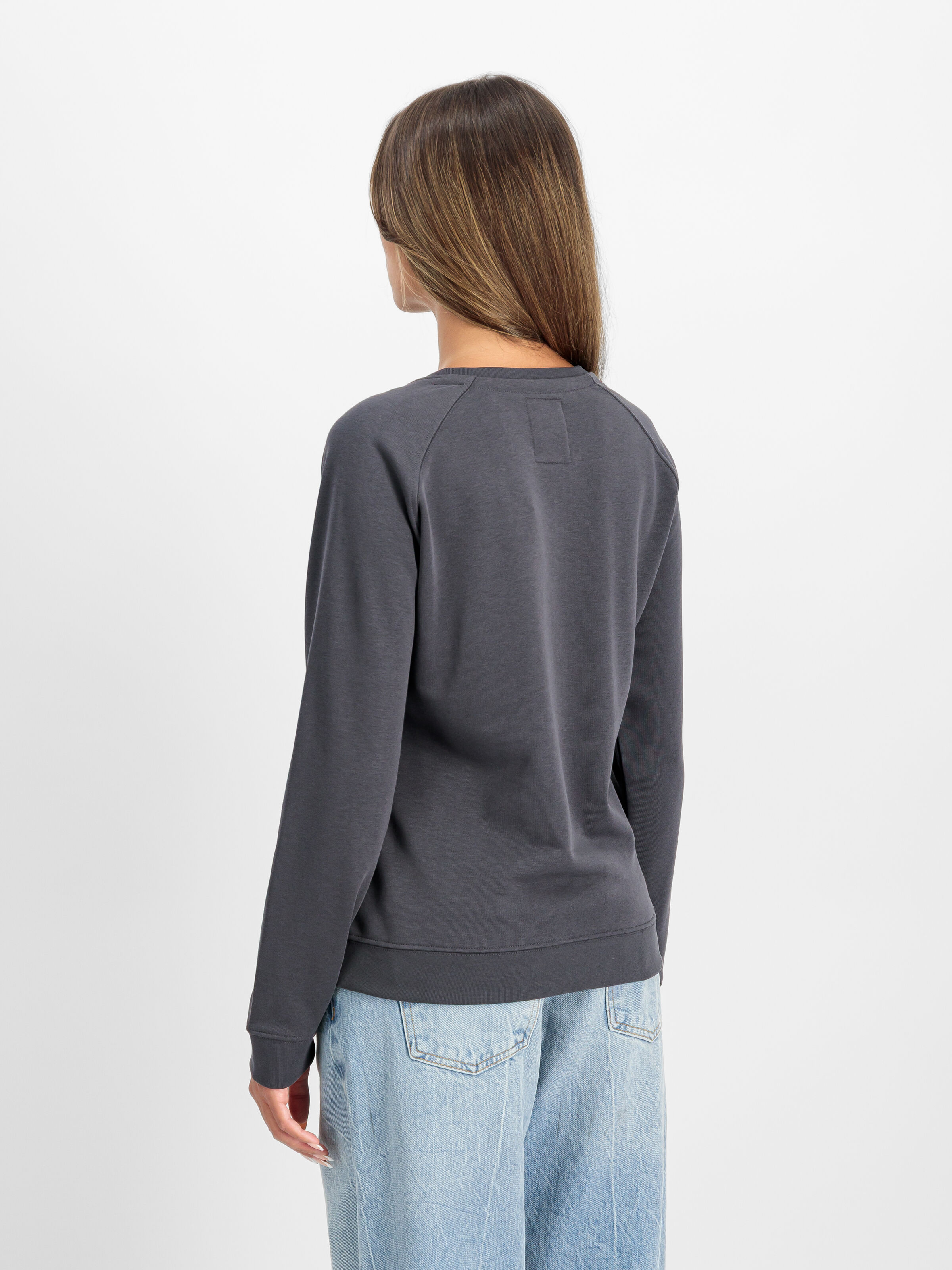 New Basic Big Logo Sweatshirt Women  vintage grey 196031_684_2_model_00003_192290