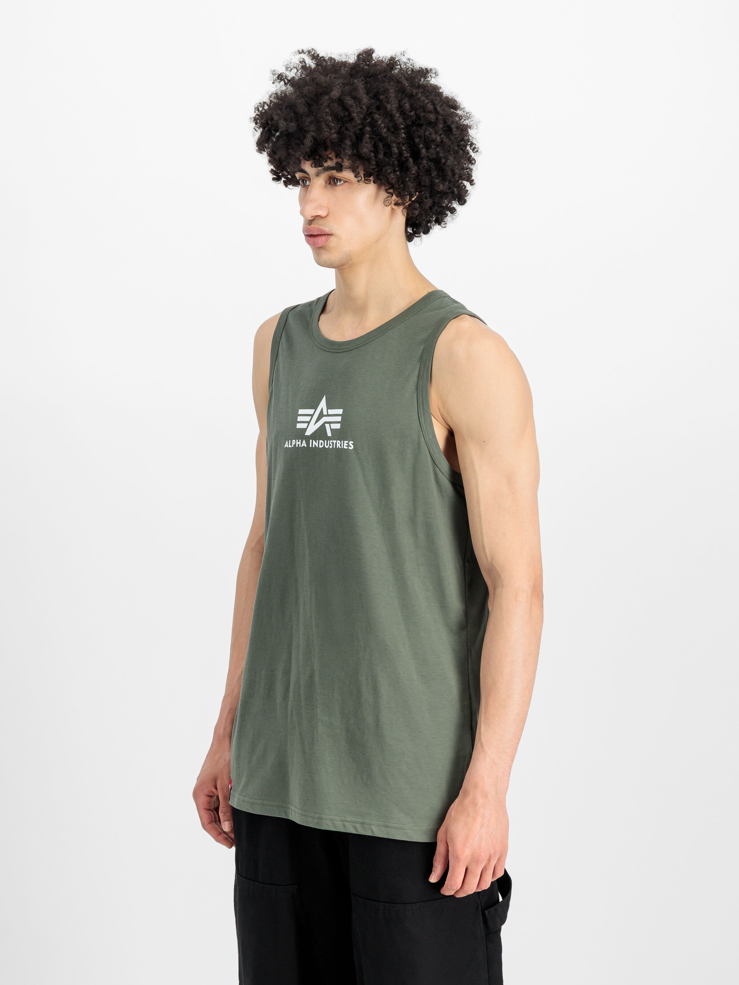 Basic Mid Logo Tank dark olive 126566_142_2_model_00002_156040