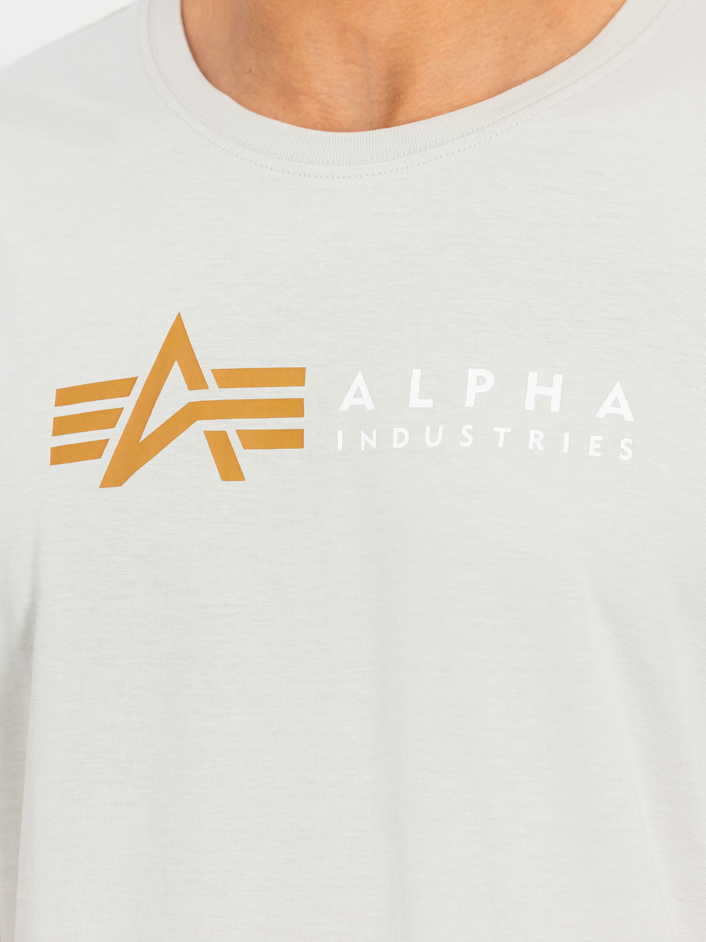 Alpha Label T-Shirt stone 118502_10_3_detail_00001_197113
