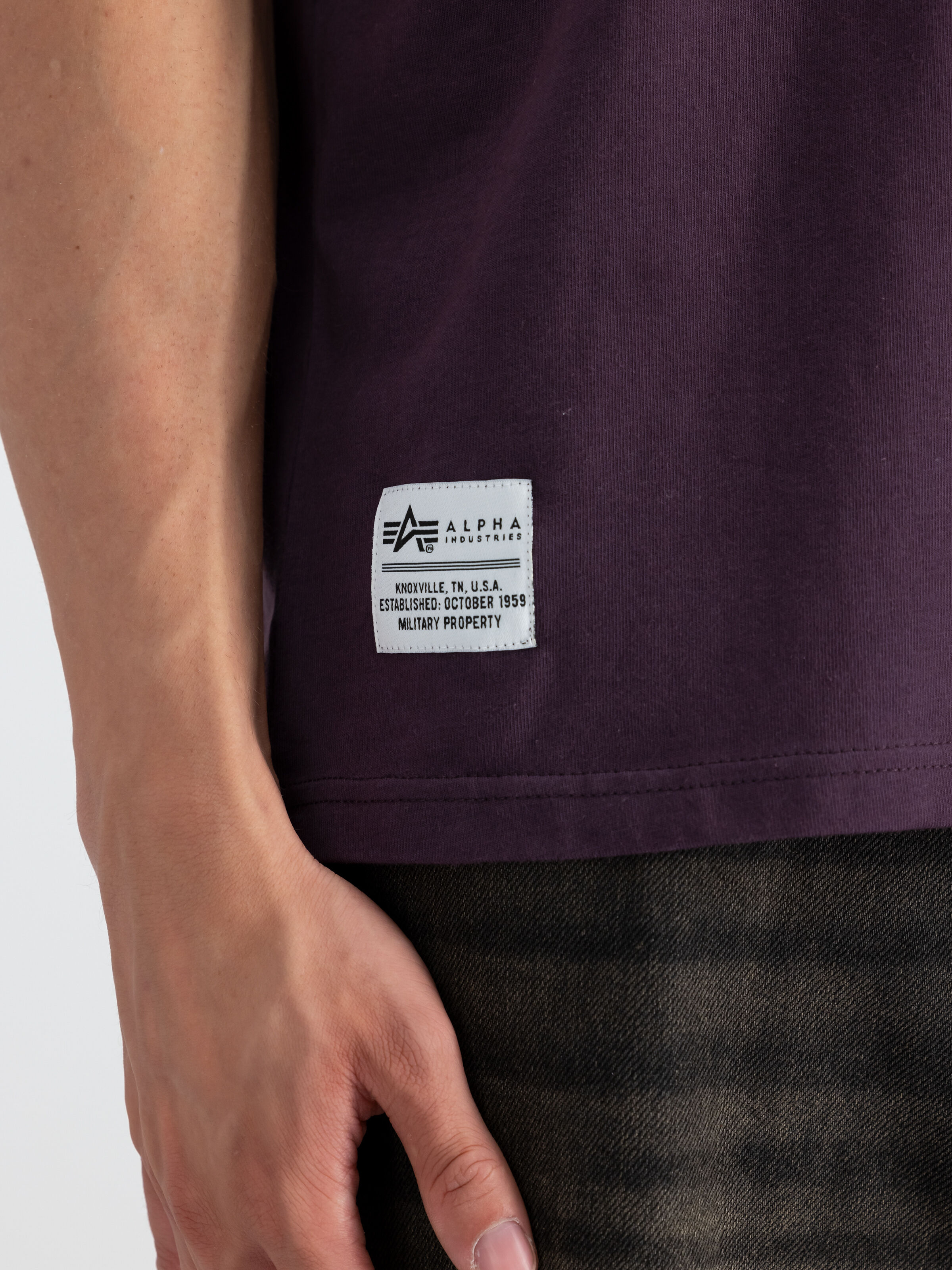 Logo Code Backprint T-Shirt Plum 146507_719_3_detail_00001__99594