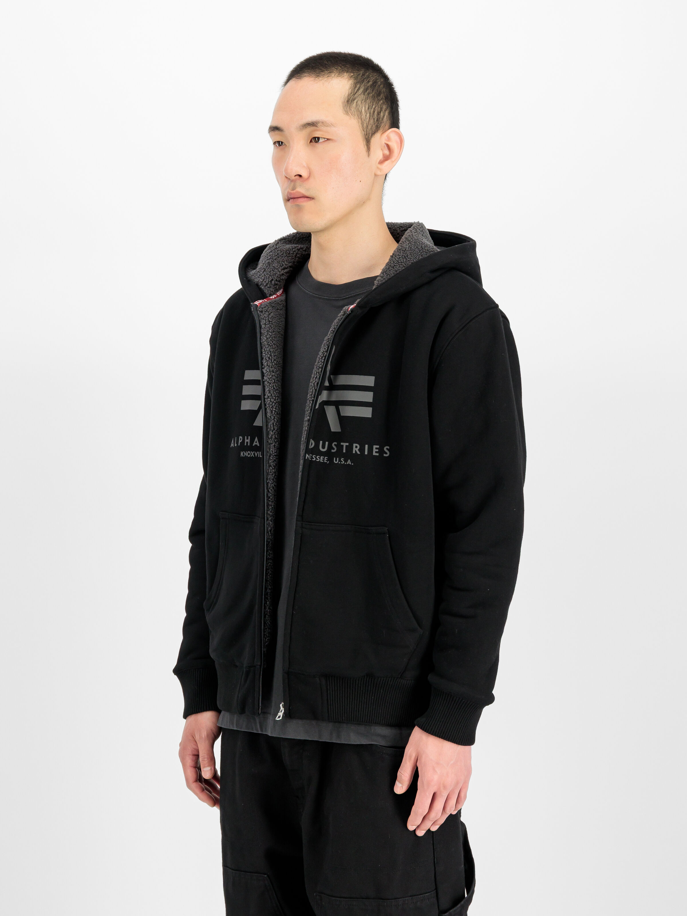 Fleece Sherpa Hoodie black 268336_03_2_model_00002_243289