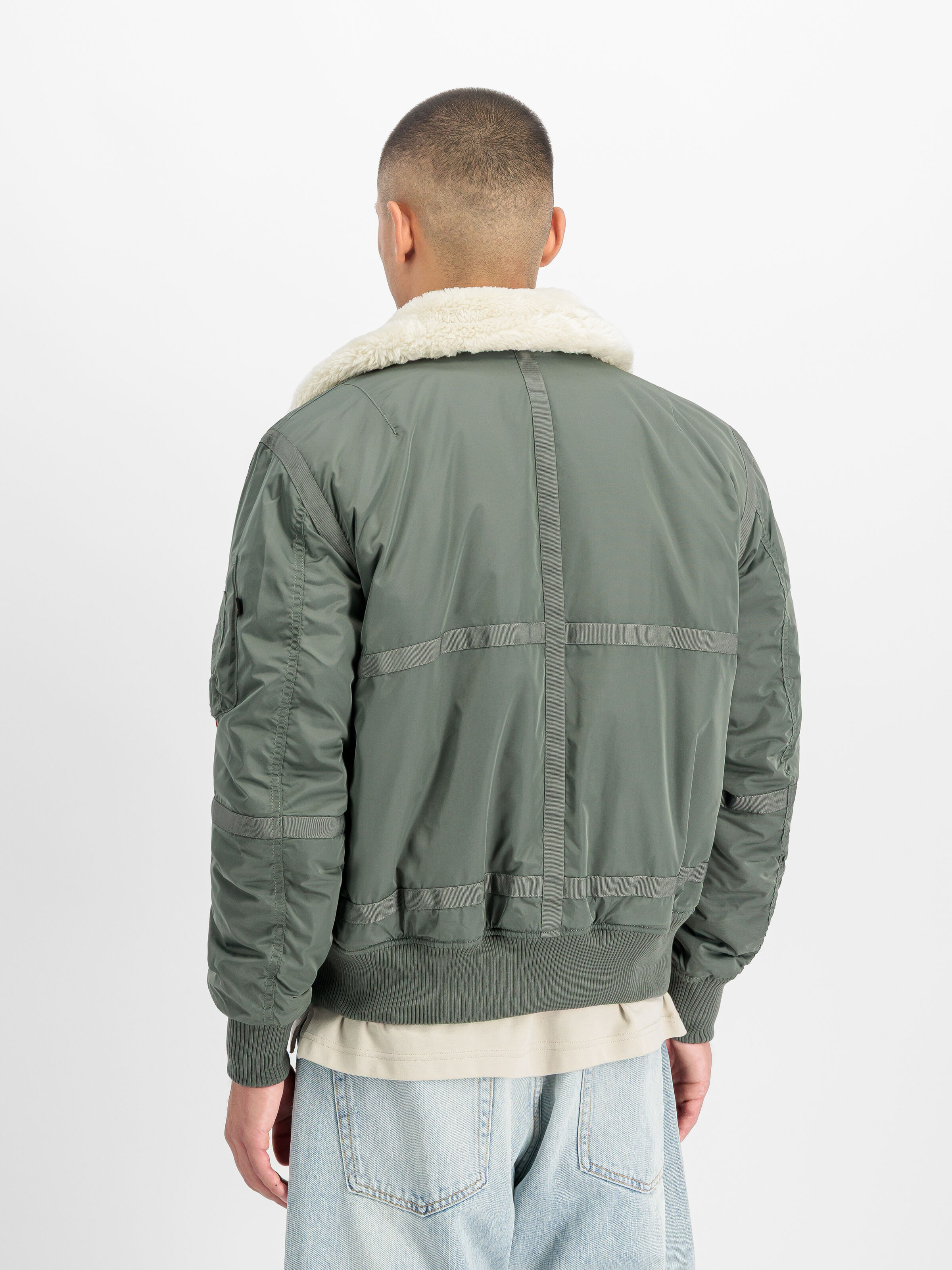 B-15 III TT Two Tone Bomber Jacket vintage green 198122_432_2_model_00003_214910